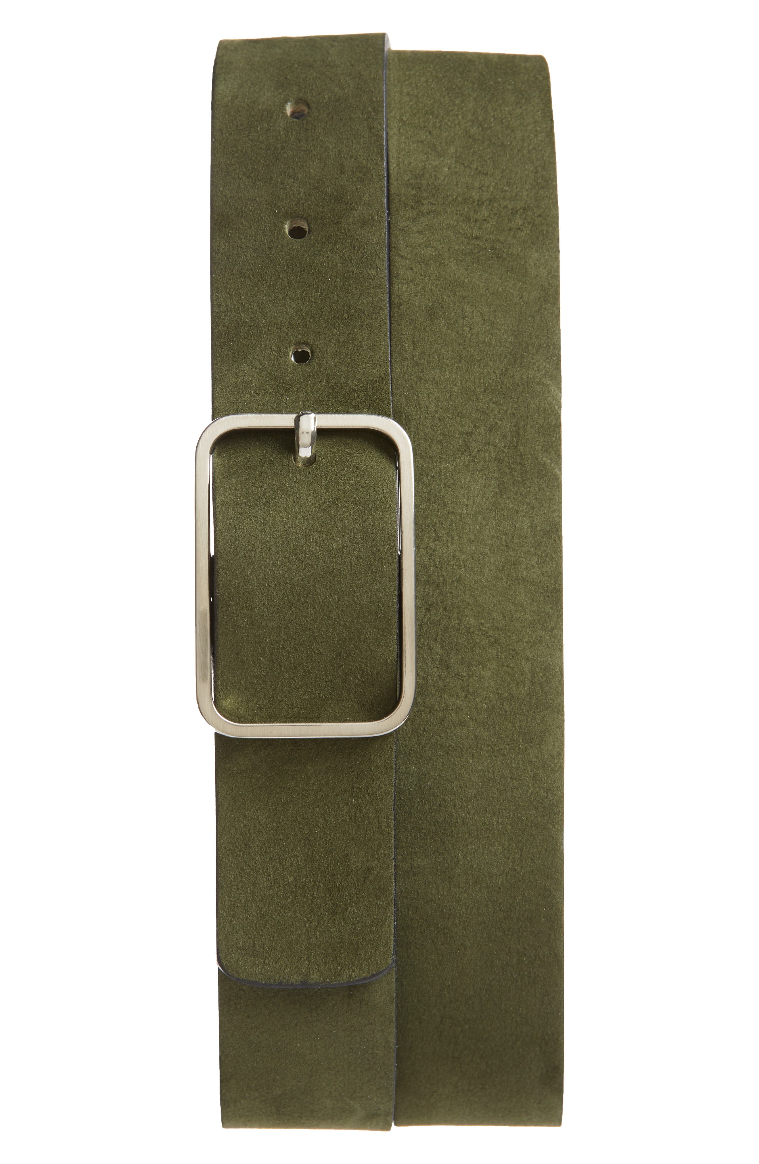 Ted Baker London Escobar Nubuck Belt, Olive