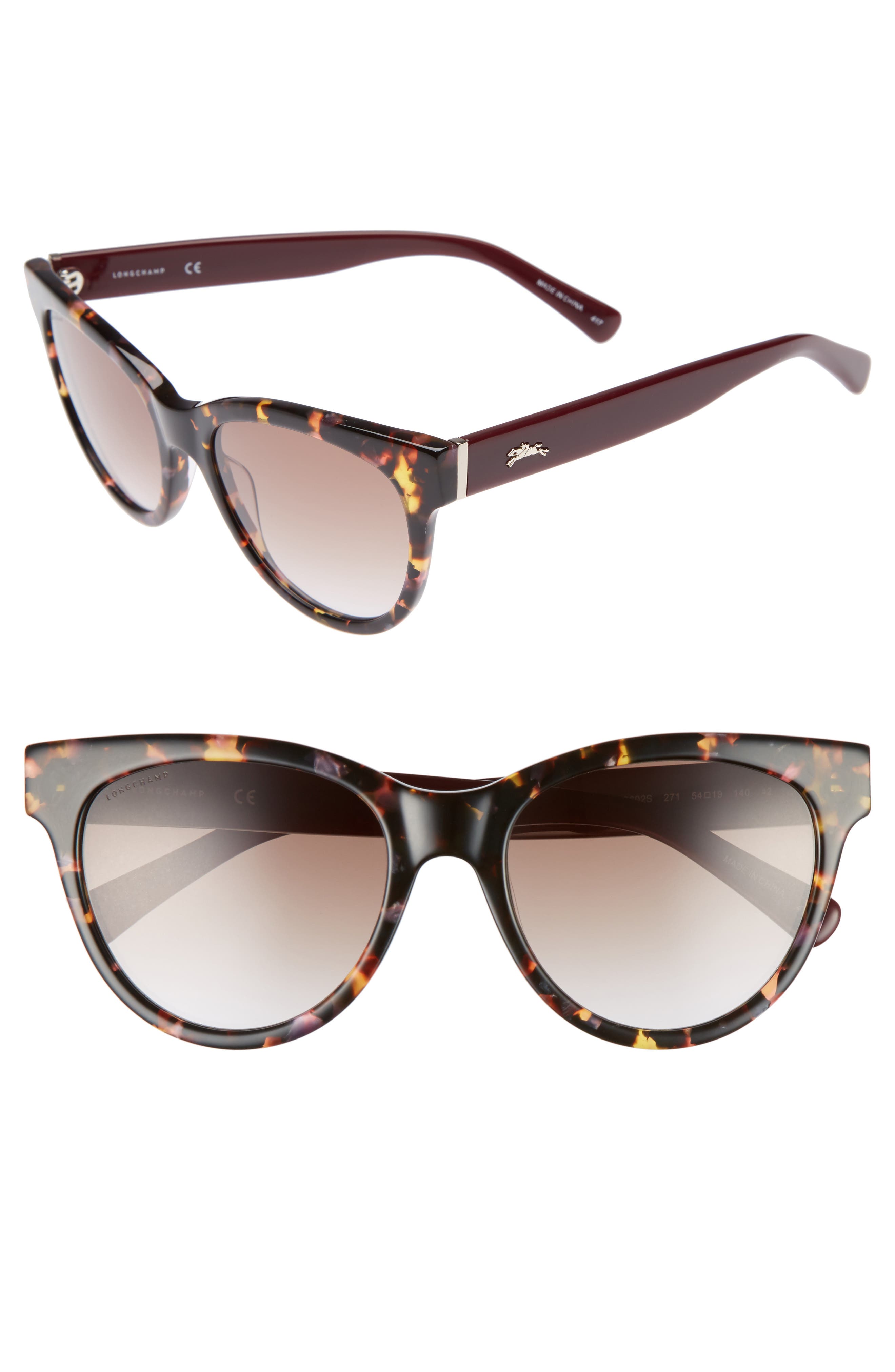 Longchamp 54mm Gradient Lens Cat Eye Sunglasses Nordstrom