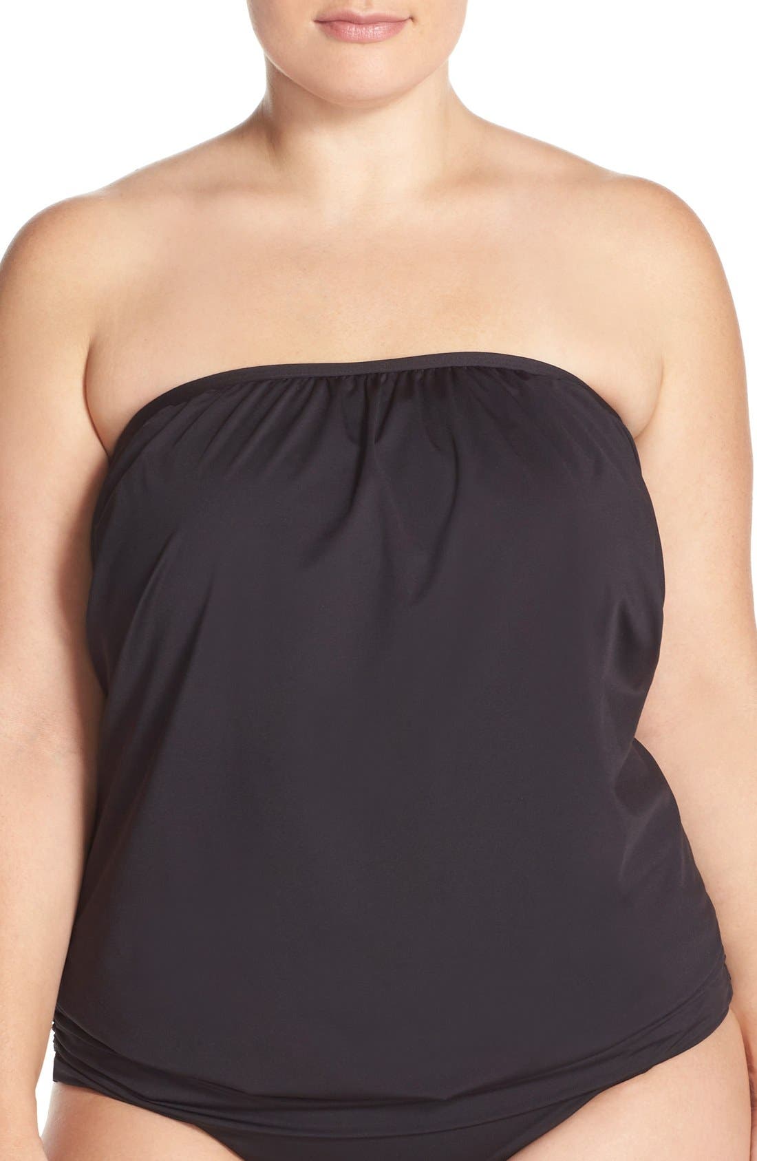 Plus Size Tommy Bahama Pearl Bandini Blouson Tankini Top