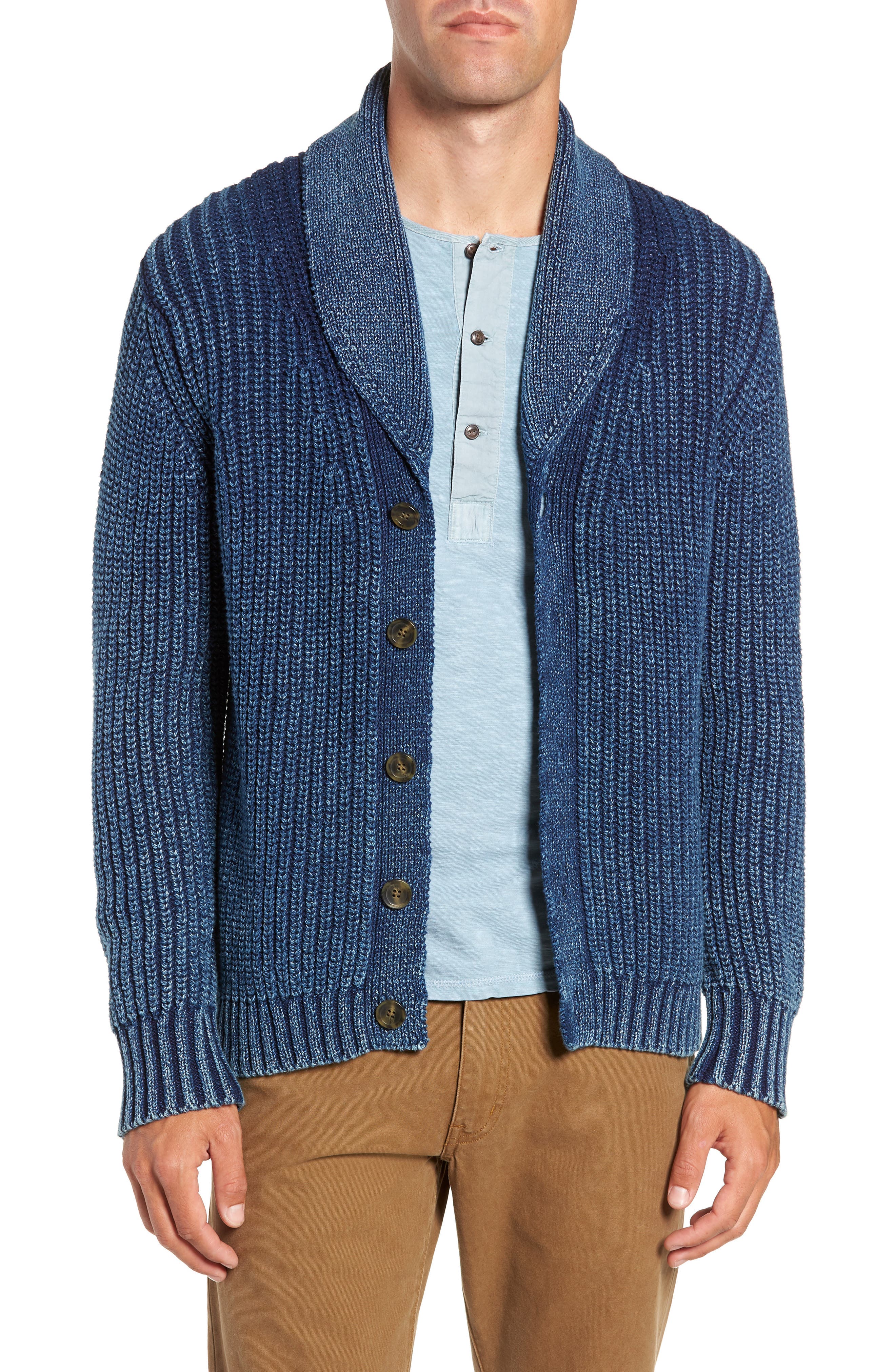 Frye Shawl Cardigan, Blue