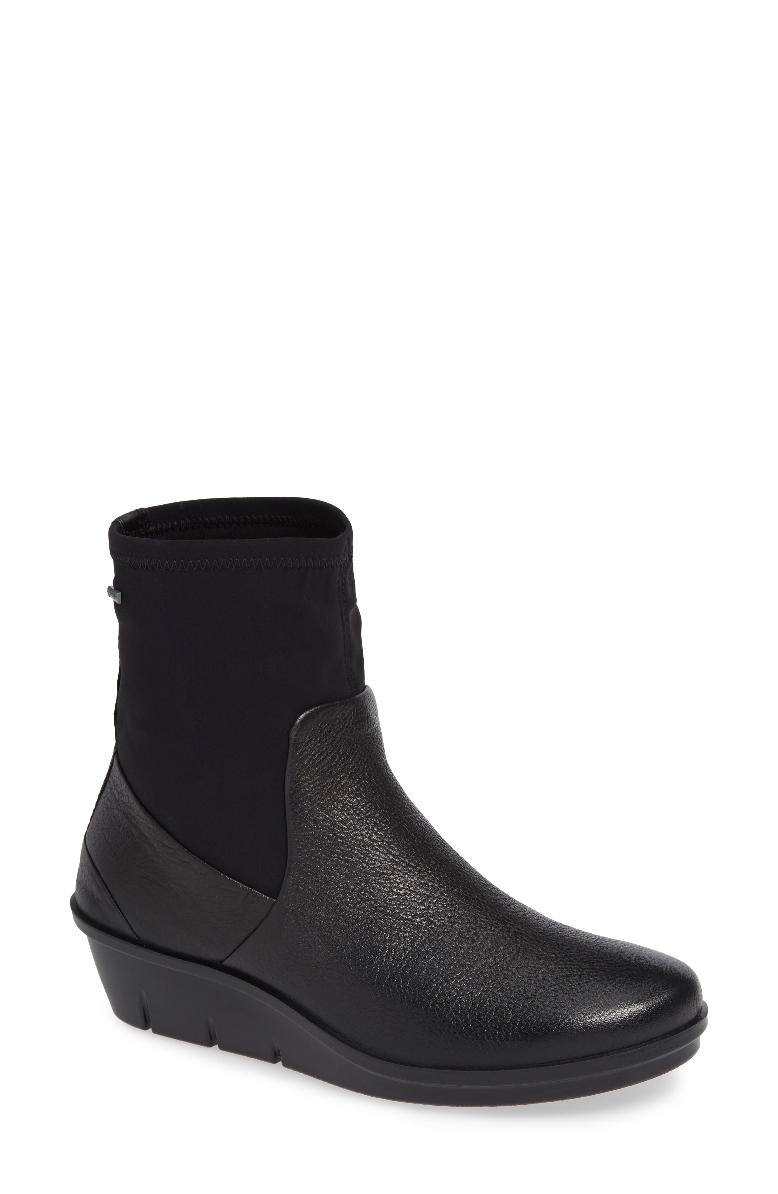 Ecco Skyler Gore-Tex Sock Bootie, Black