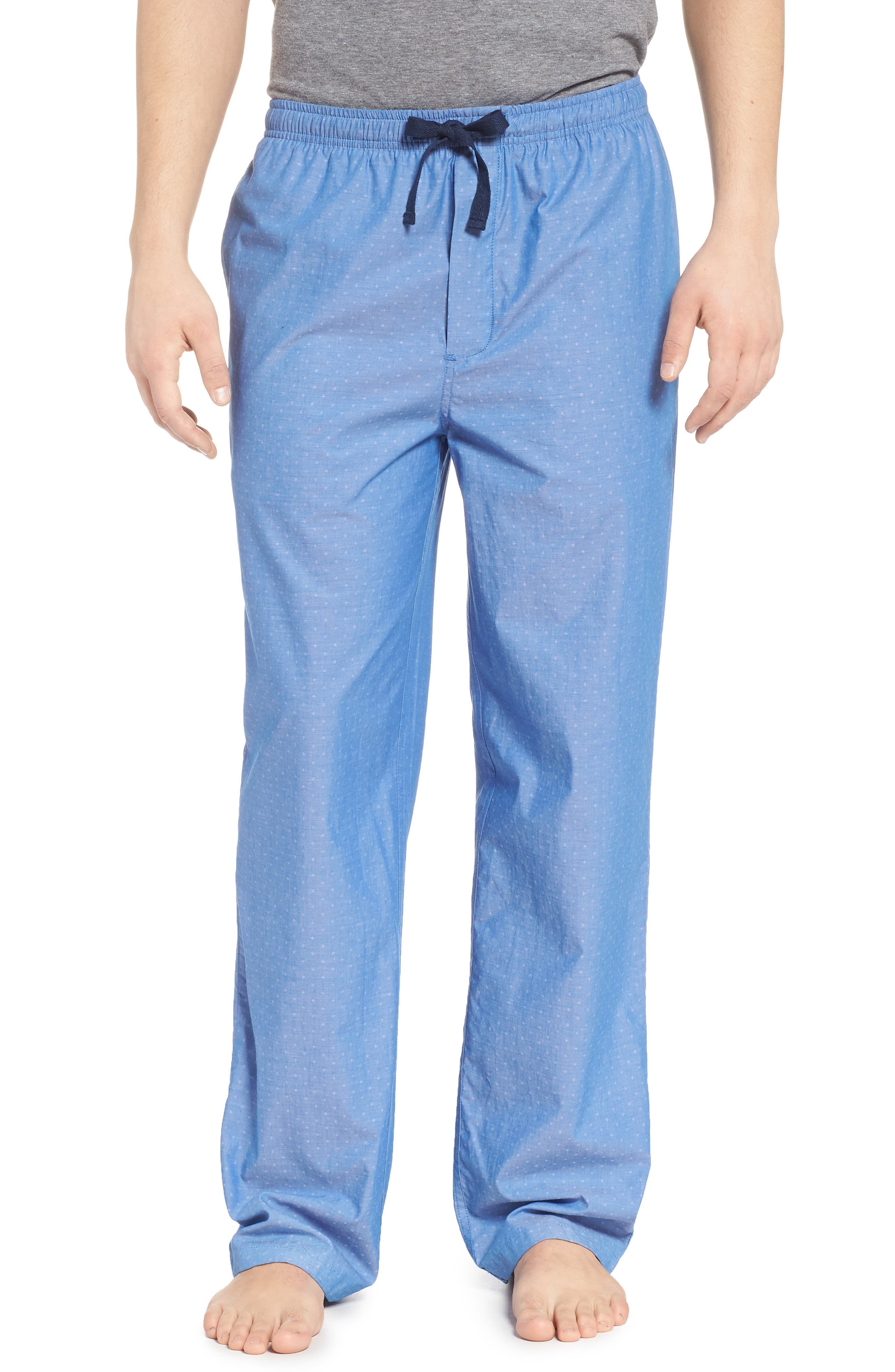 Nordstrom Shop Poplin Pajama Pants, Blue