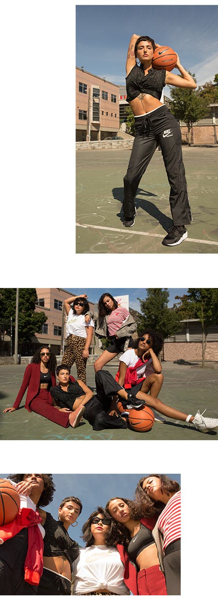 Nordstrom x Nike: pick-up game editorial.