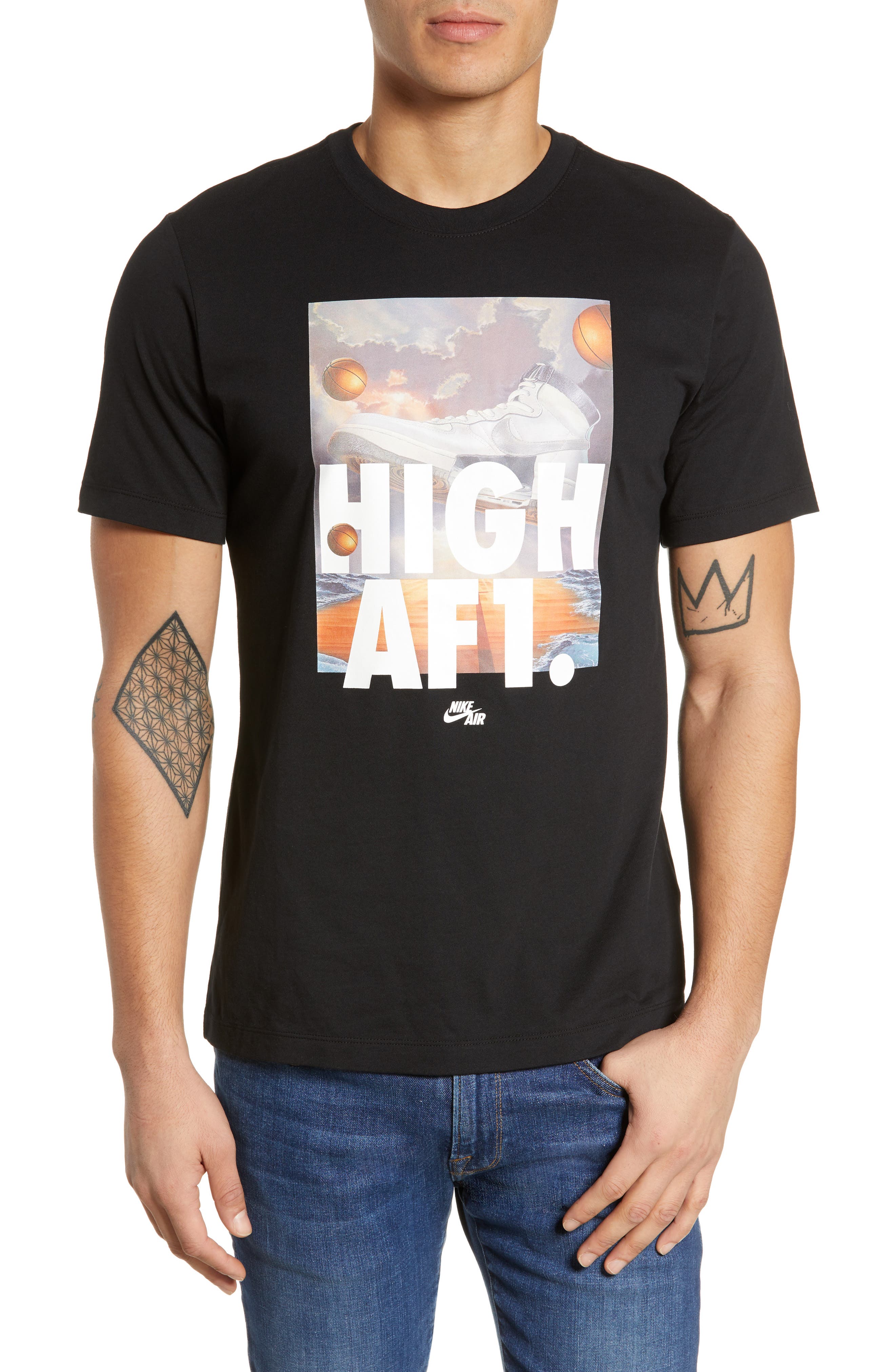 Nike Air Force 1 T-Shirt Black