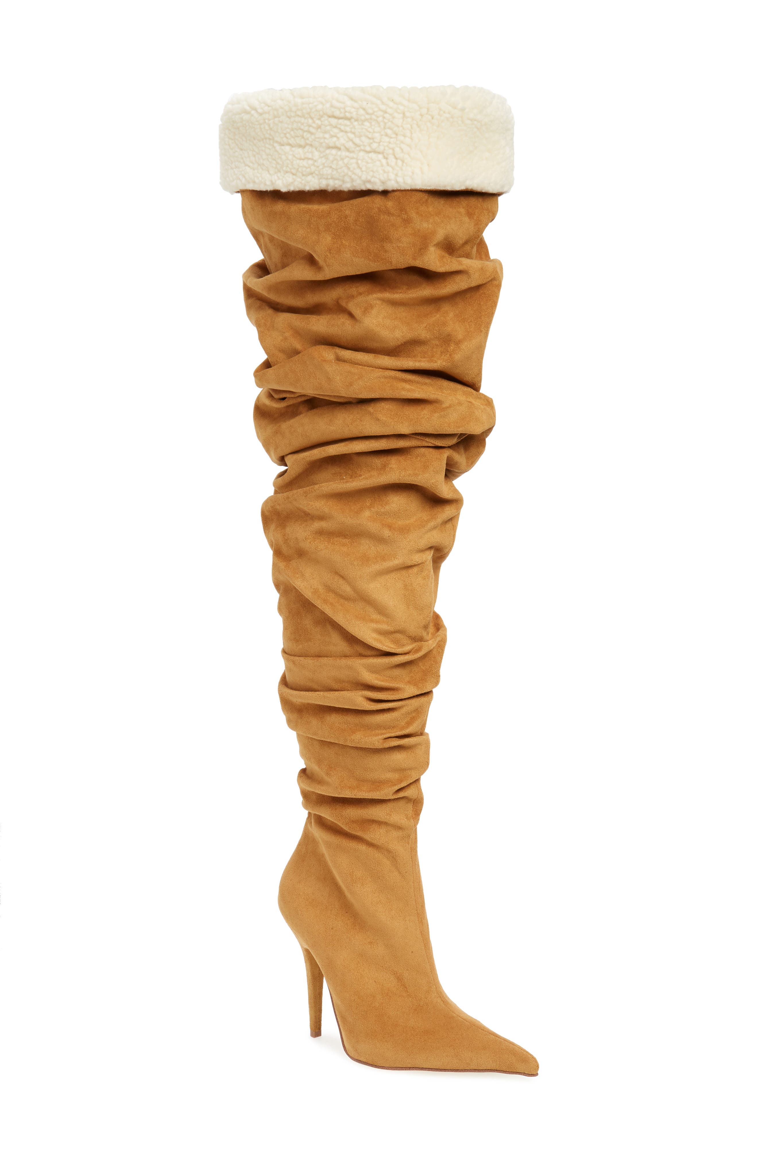 Jeffrey Campbell Igloo Slouchy Thigh High Boot, Brown