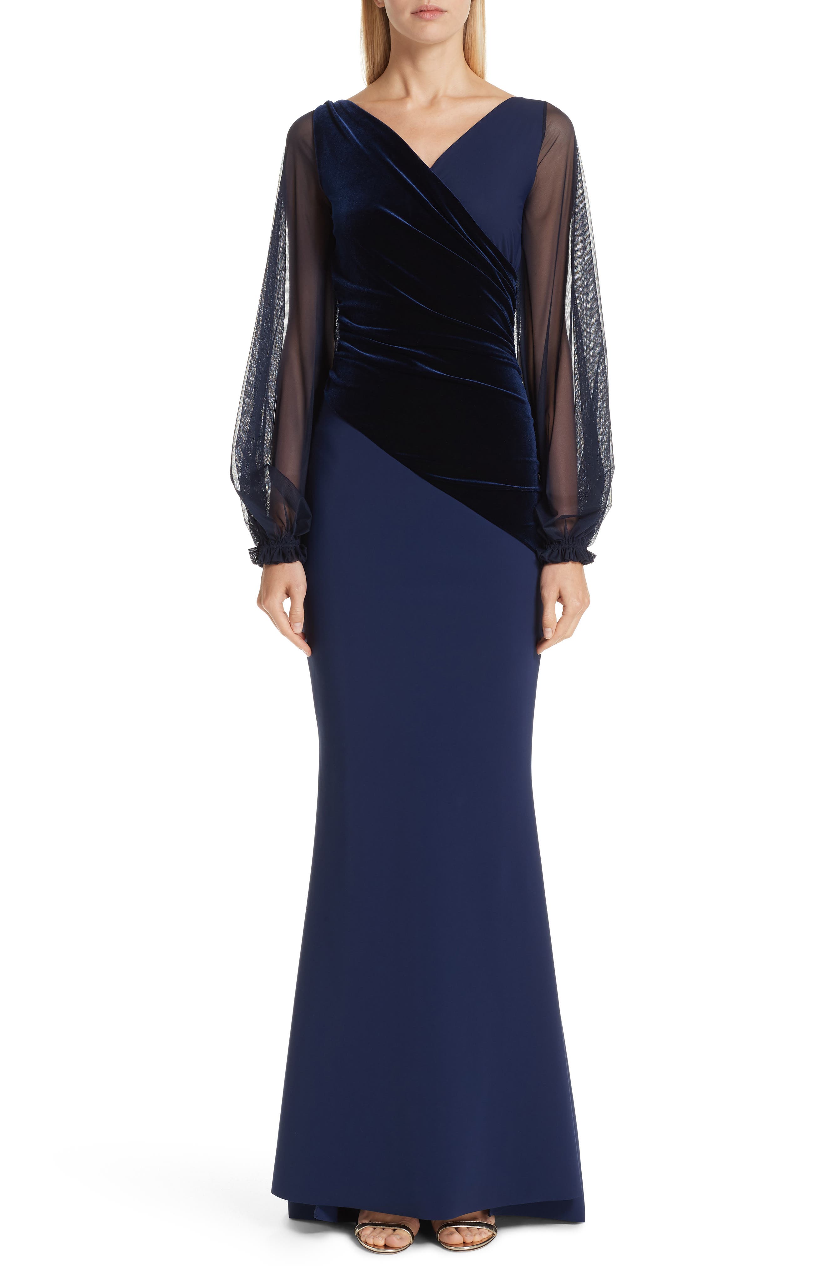 Chiara Boni La Petite Robe Erenira Mixed Media Gown