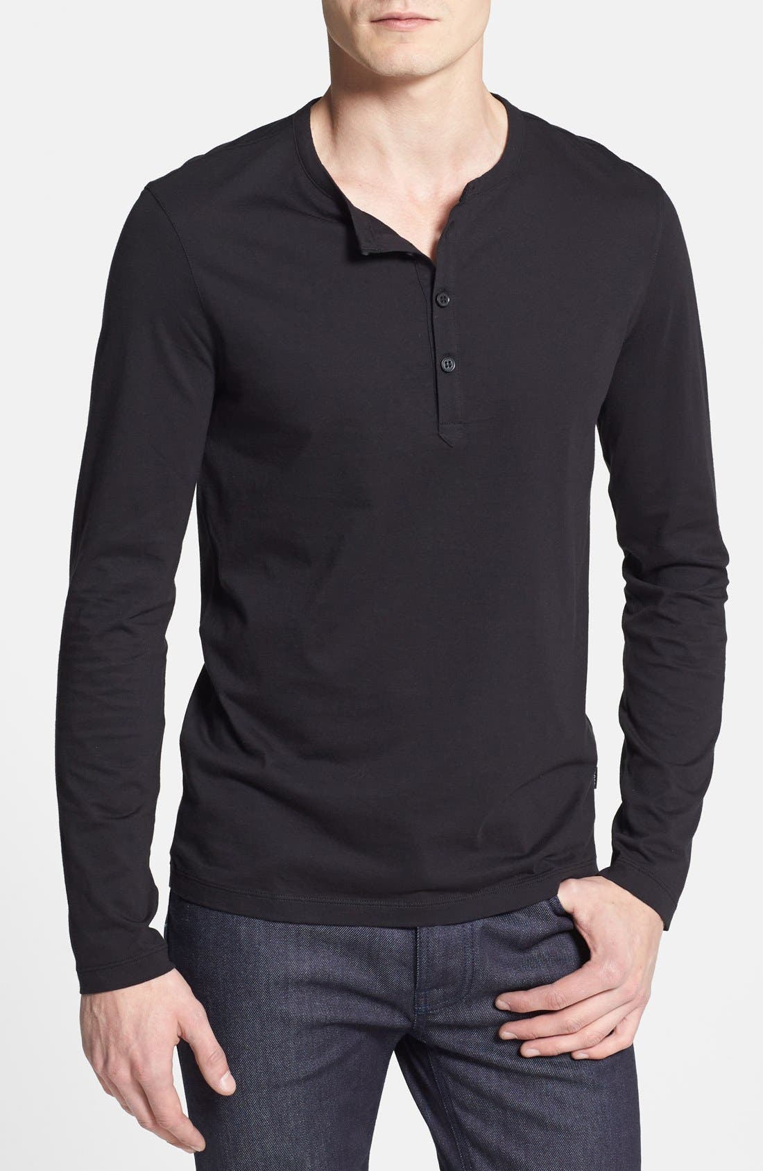 BOSS HUGO BOSS Slim Fit Long Sleeve Henley Nordstrom