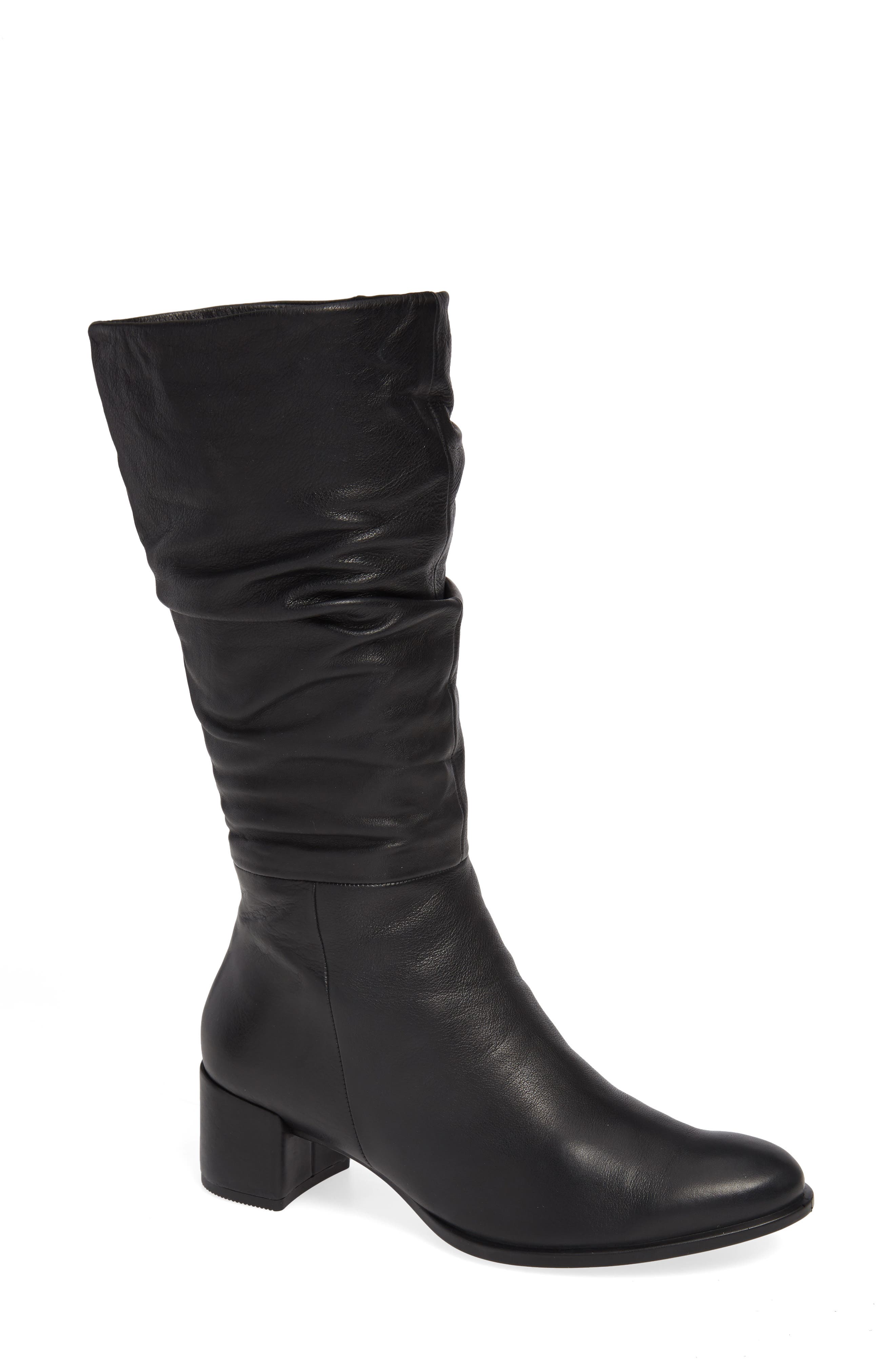 Ecco Shape 35 Slouch Boot, Black