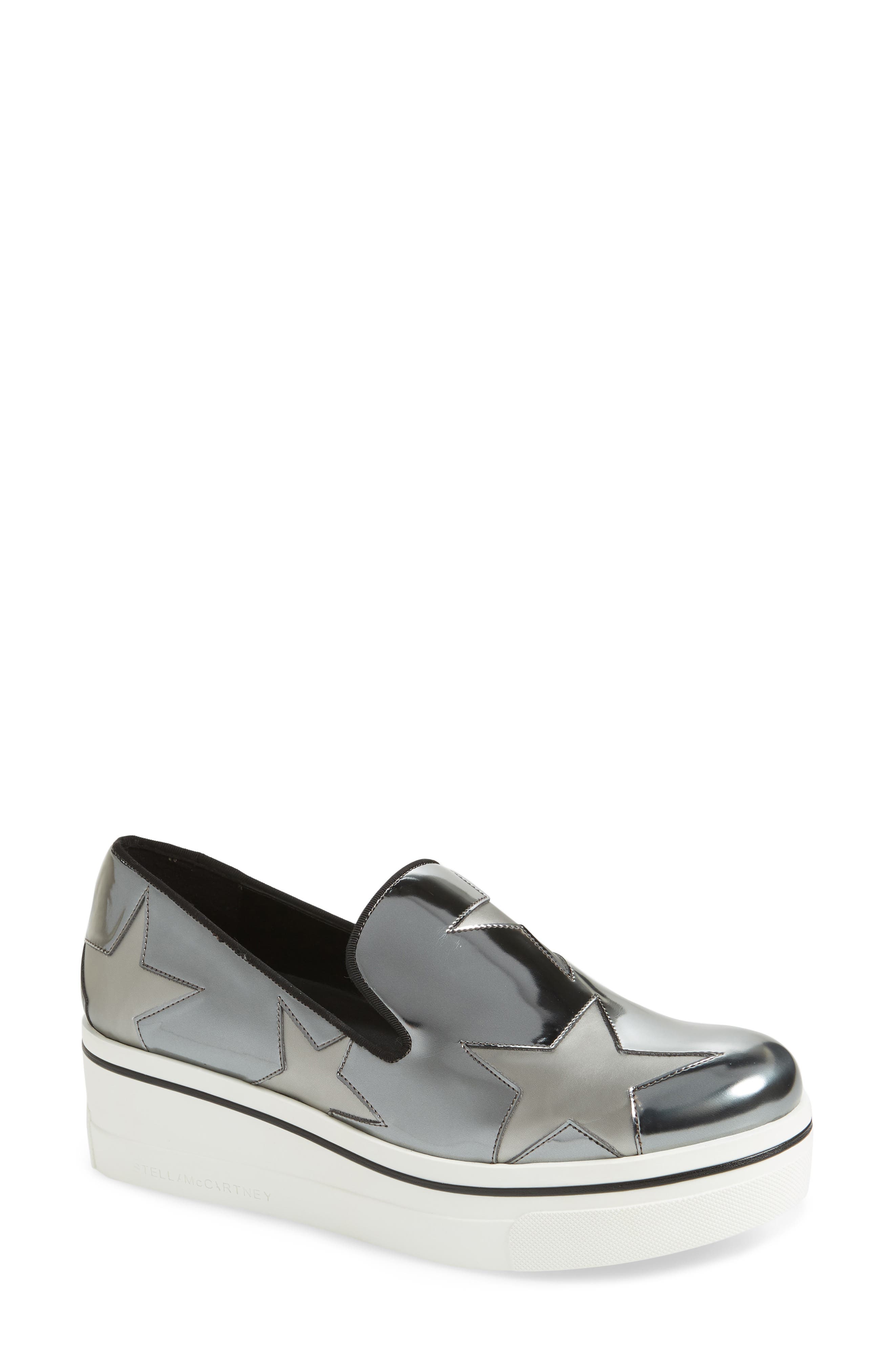 Stella Mccartney Binx Stars Platform Sneaker, Metallic