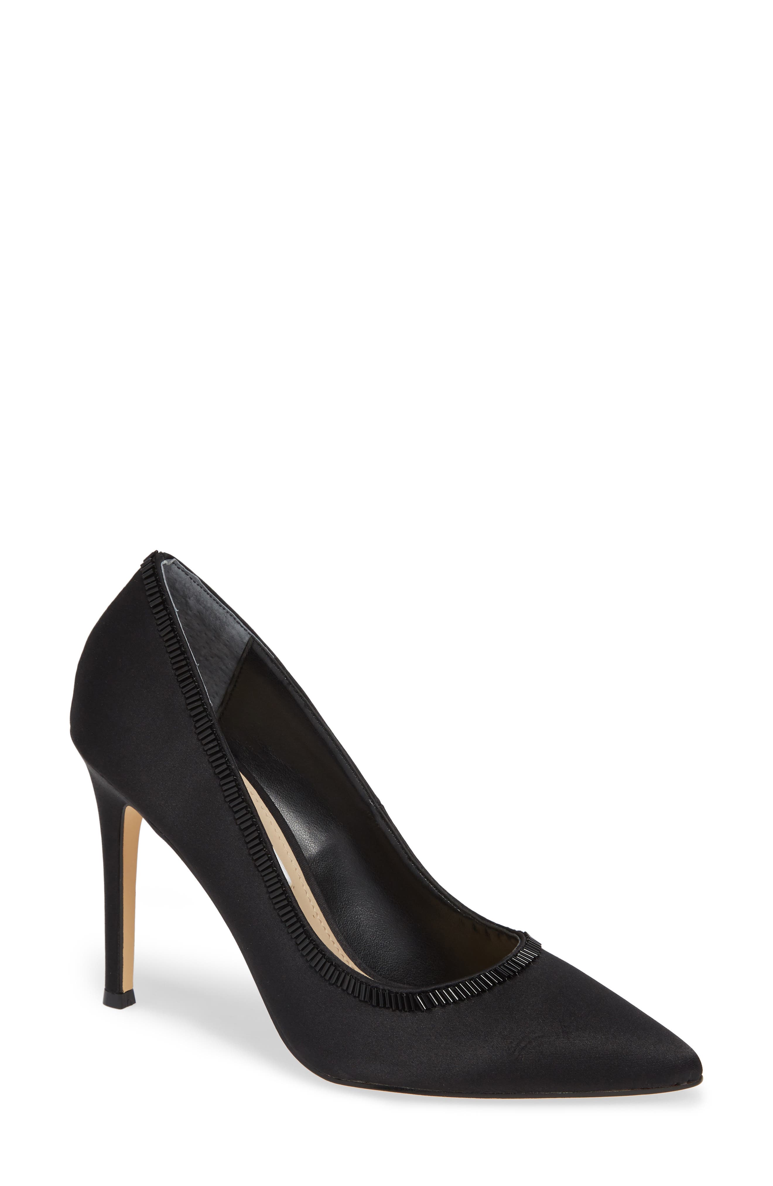 Nina Deedra Beaded Pump- Black
