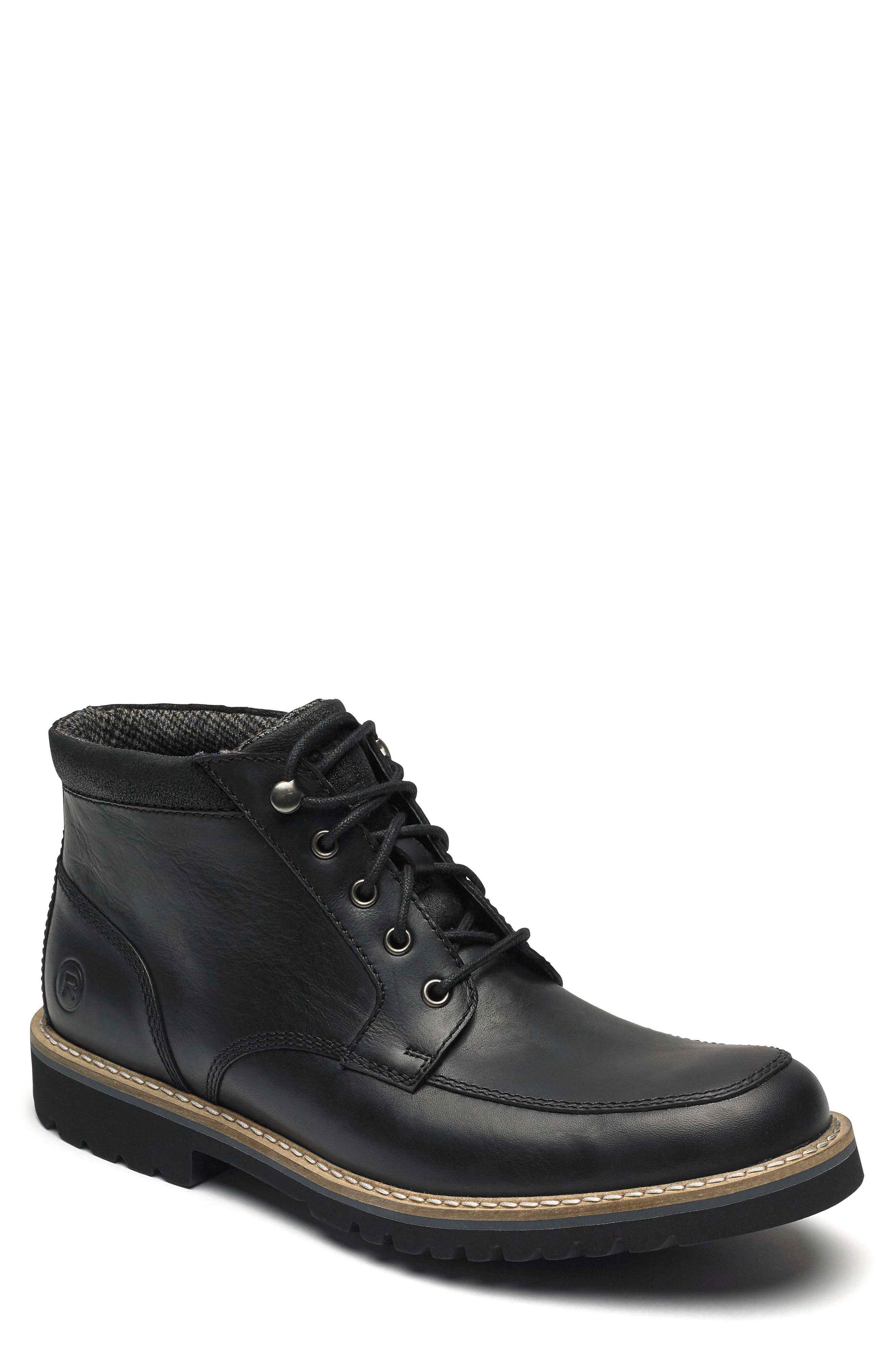 Rockport Marshall Moc Toe Boot- Black