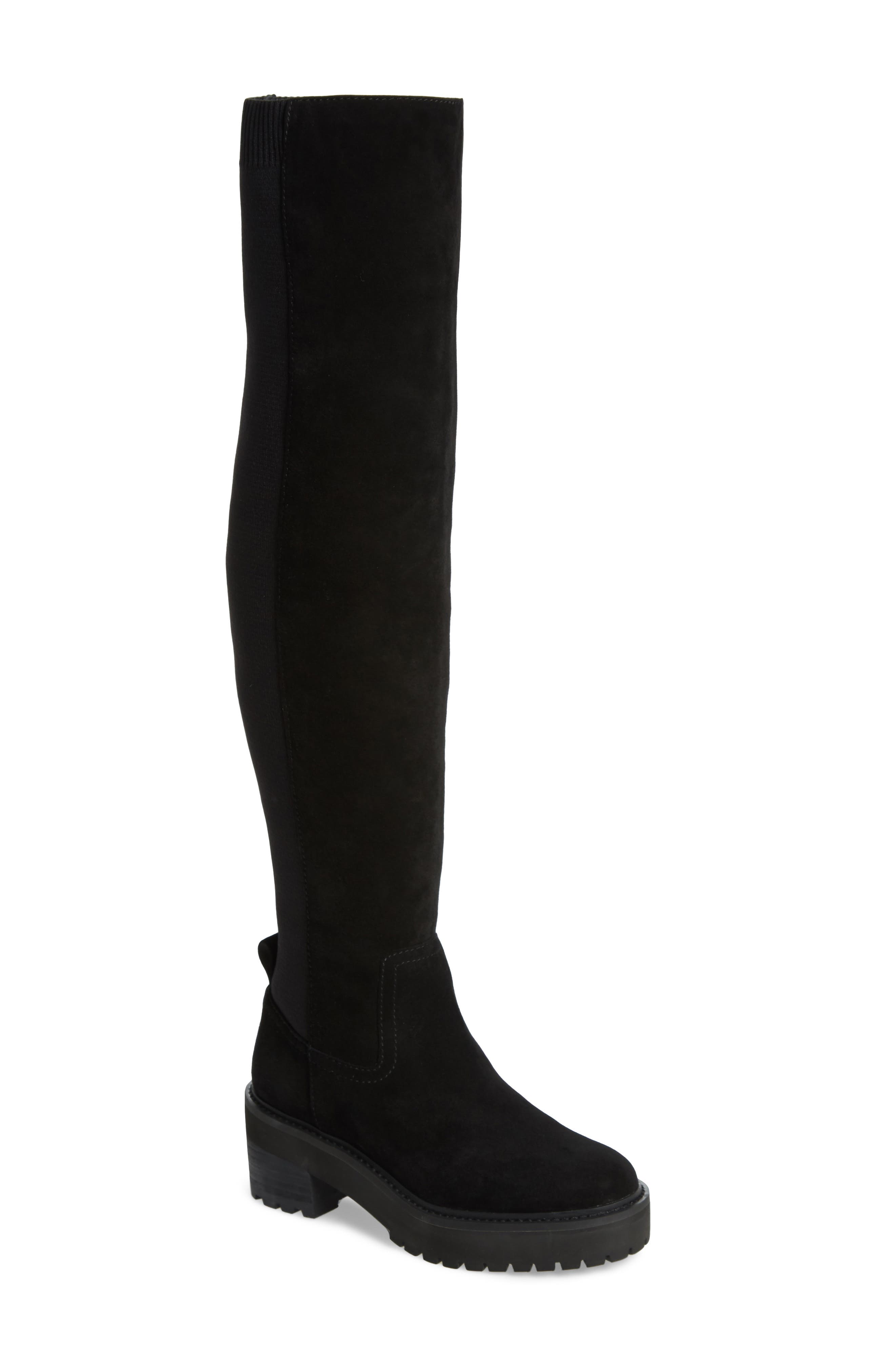 Linea Paolo Lindy Over The Knee Boot- Black