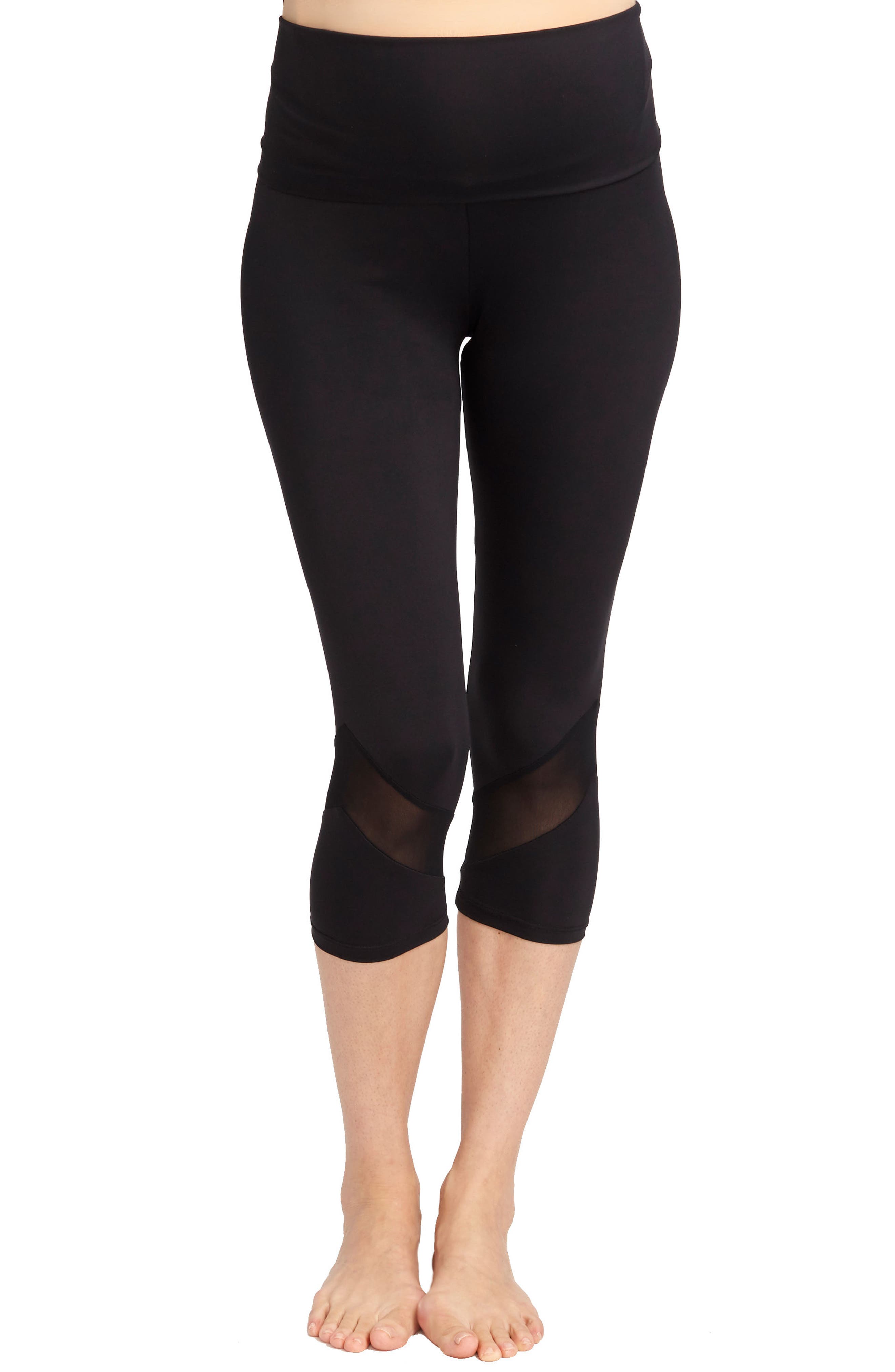 Rosie Pope Candace Crop Maternity Leggings, Black