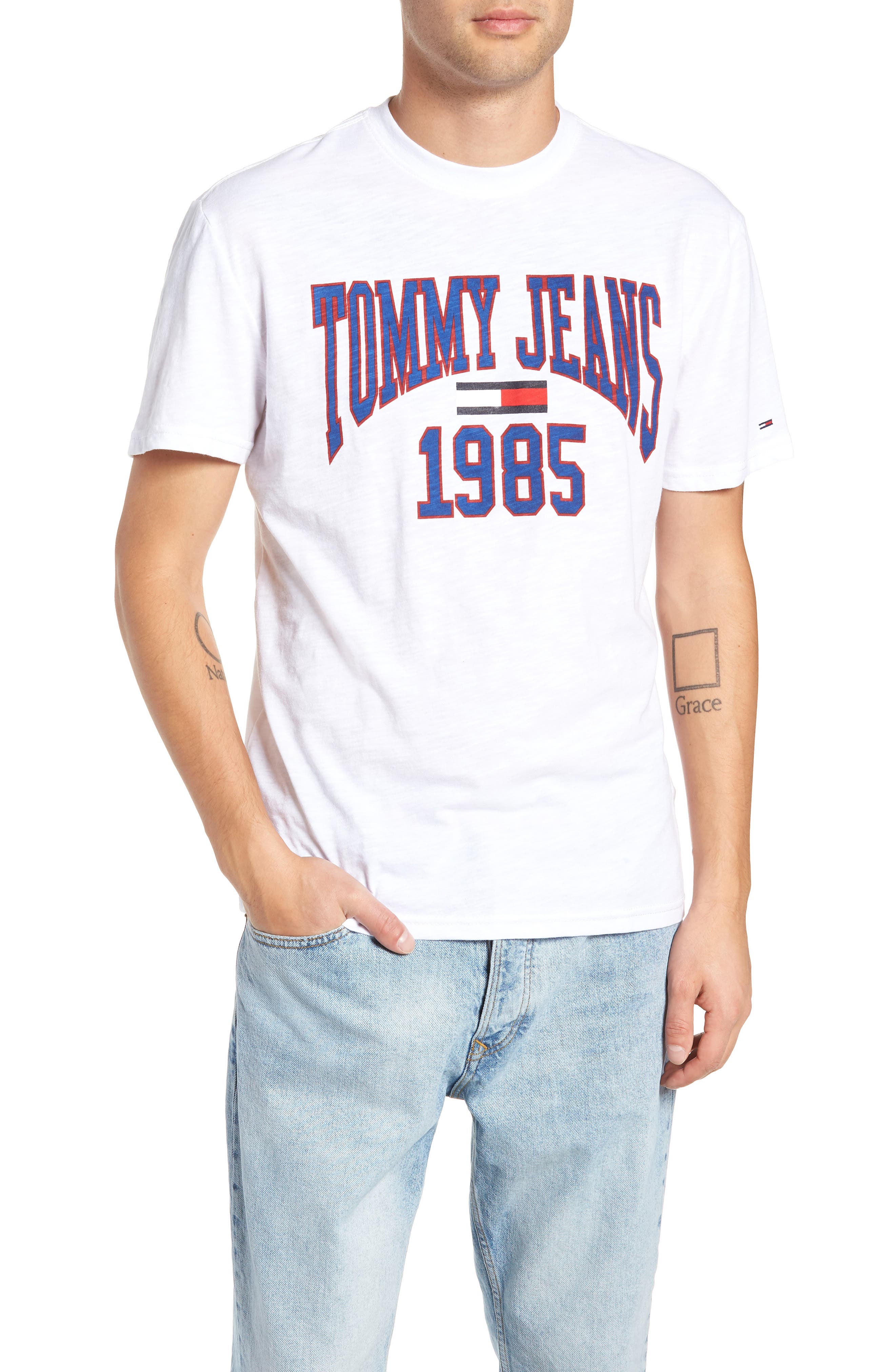 Tommy Jeans Collegiate Graphic T-Shirt, White