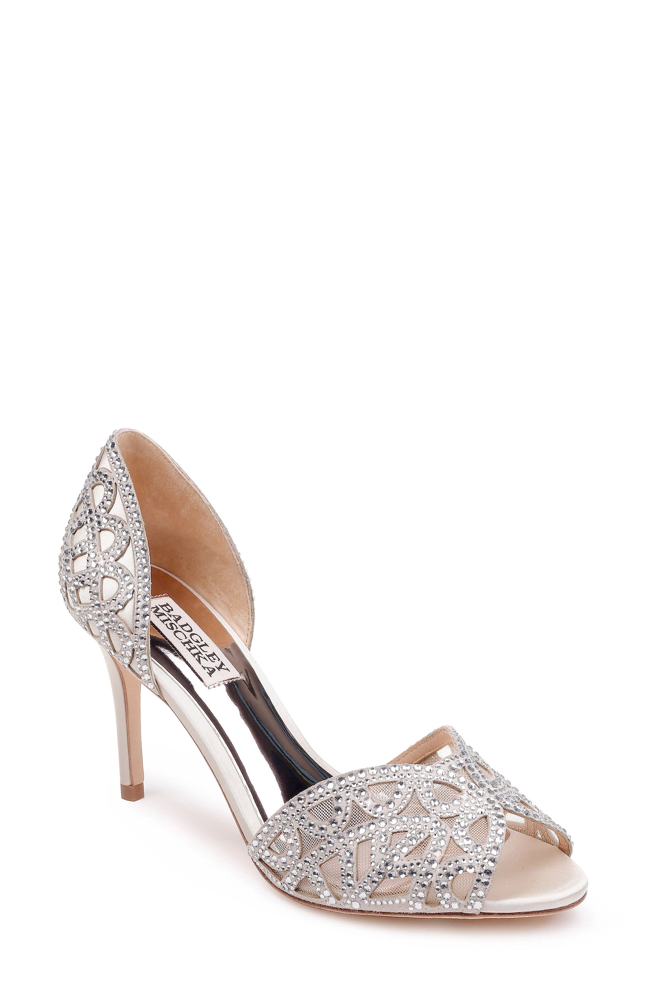 Badgley Mischka Harris Peep Toe Pump (Women) | Nordstrom