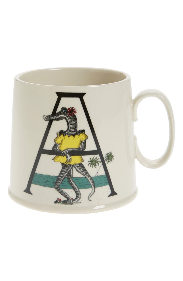 anthropologie animal alphabet monogram mug nordstrom