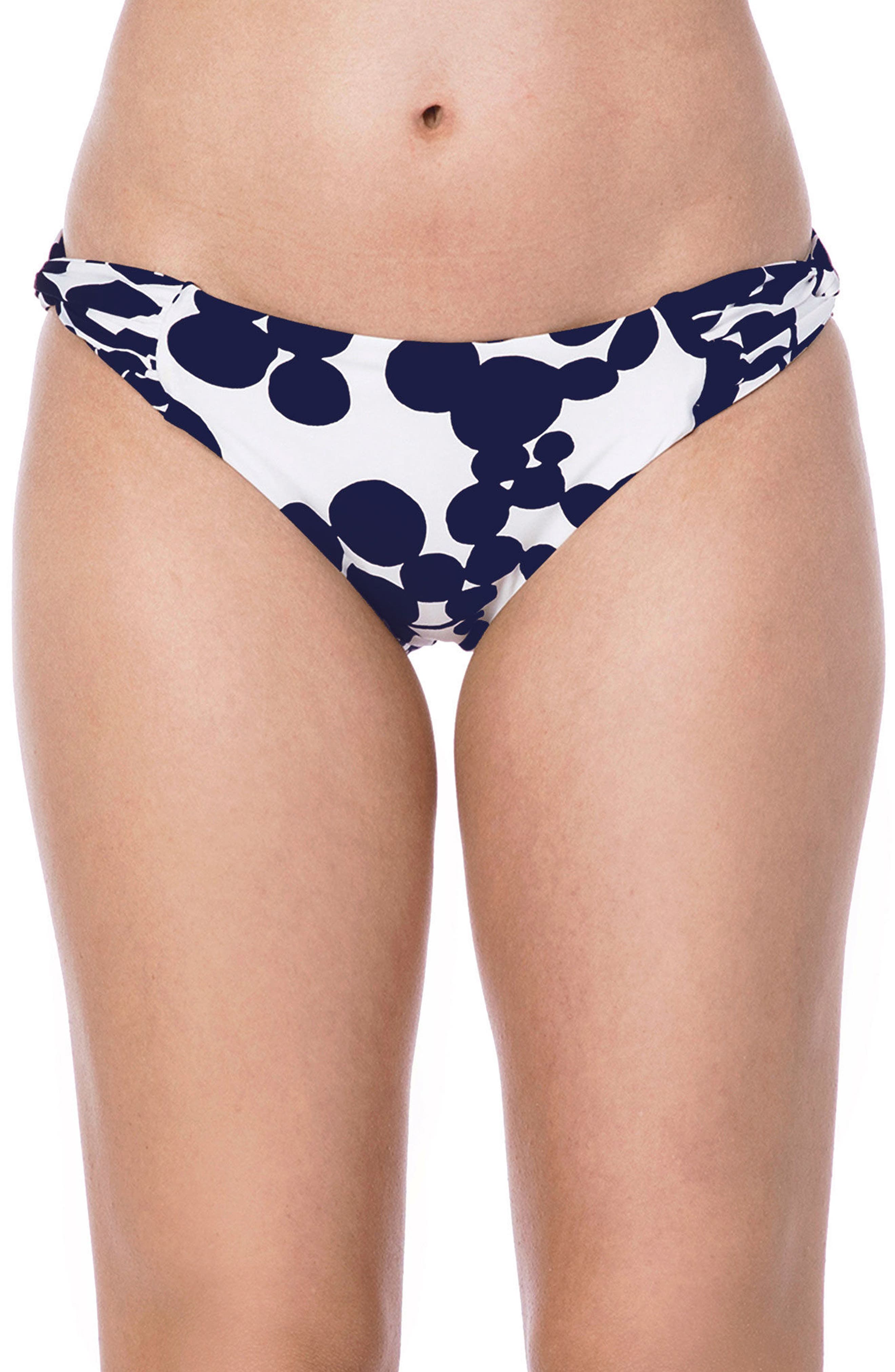 Trina Turk Bali Blossoms Twisted Hipster Bikini Bottoms, Blue