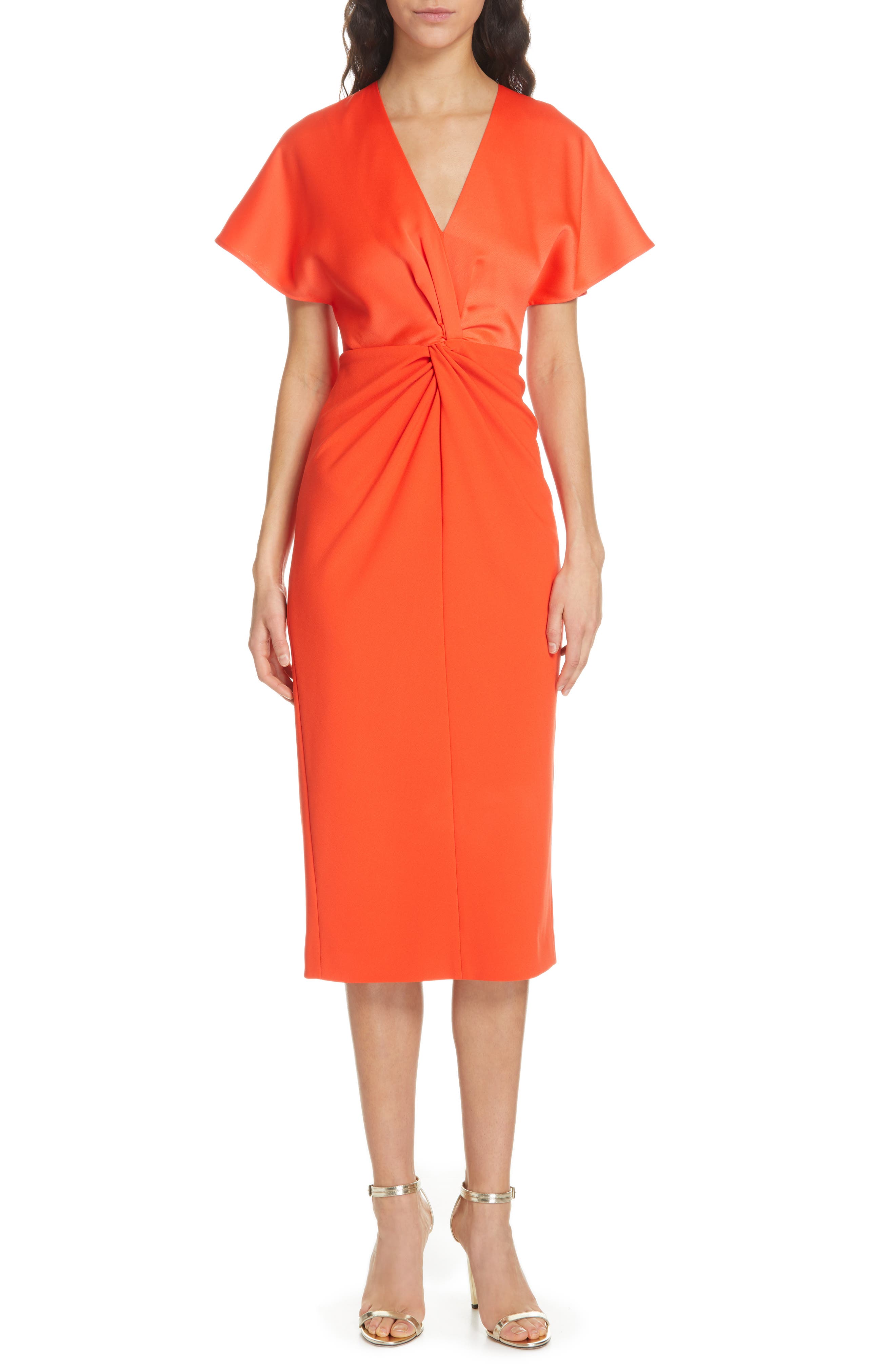 Ted Baker London Ellame Sheath Dress, Orange