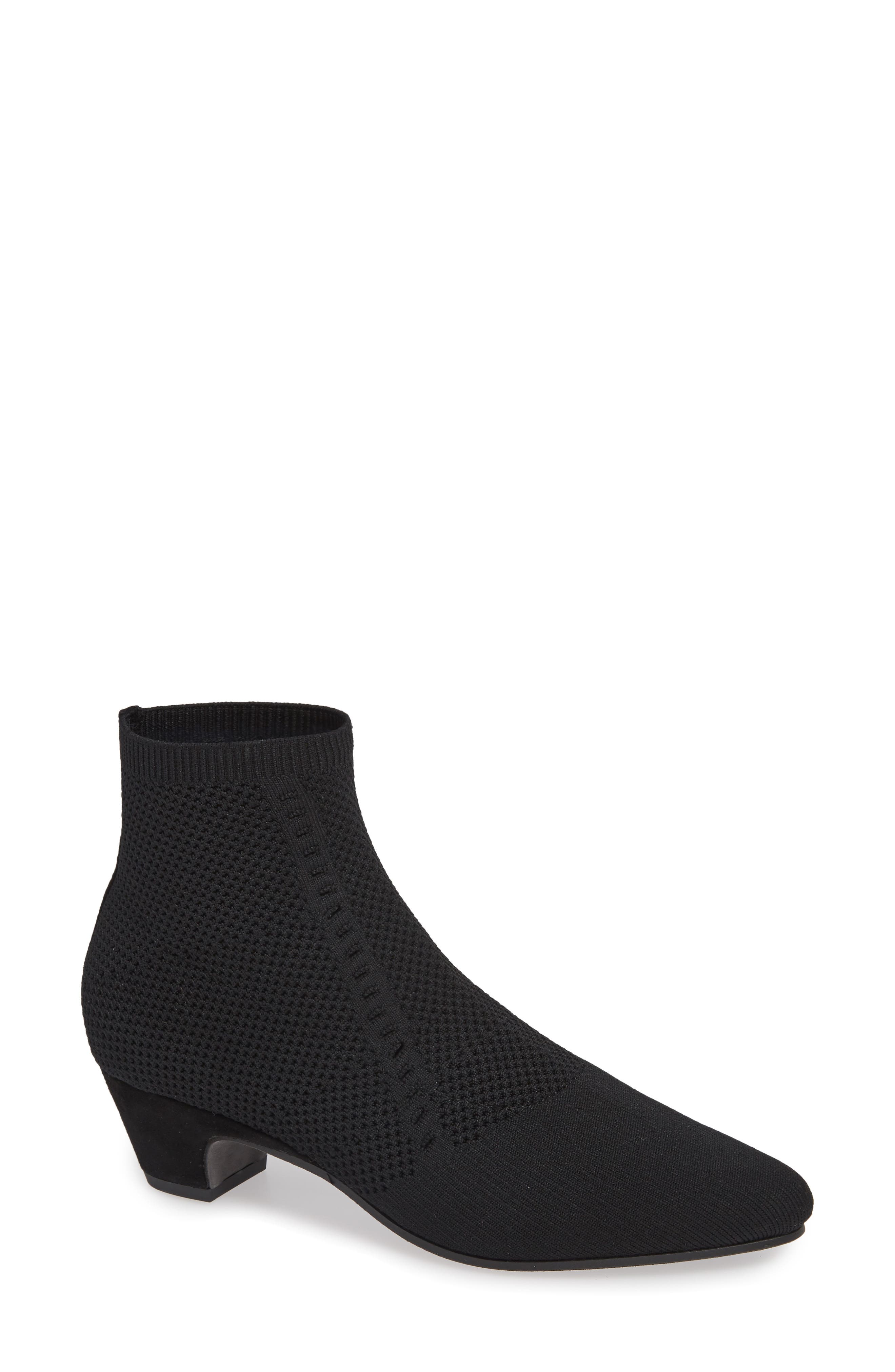 Eileen Fisher Purl Sock Bootie, Black