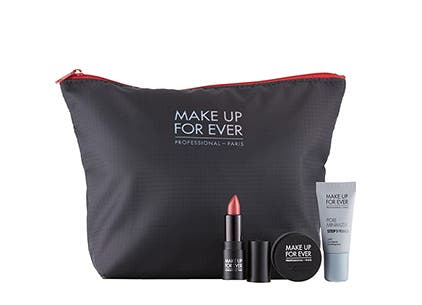 MAKE UP FOR EVER gift with purchase.