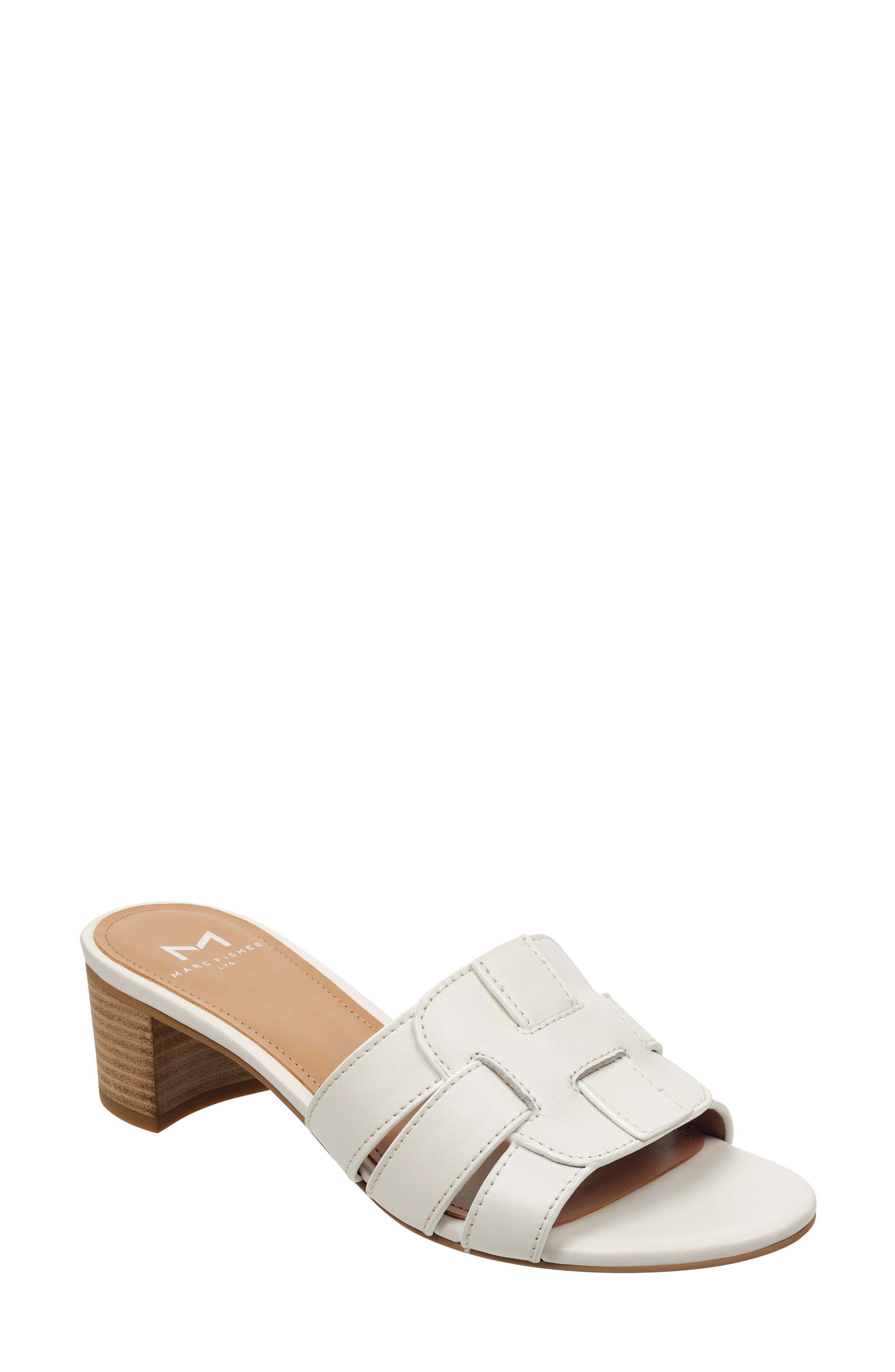 Marc Fisher Ltd Debora Slide Sandal- White