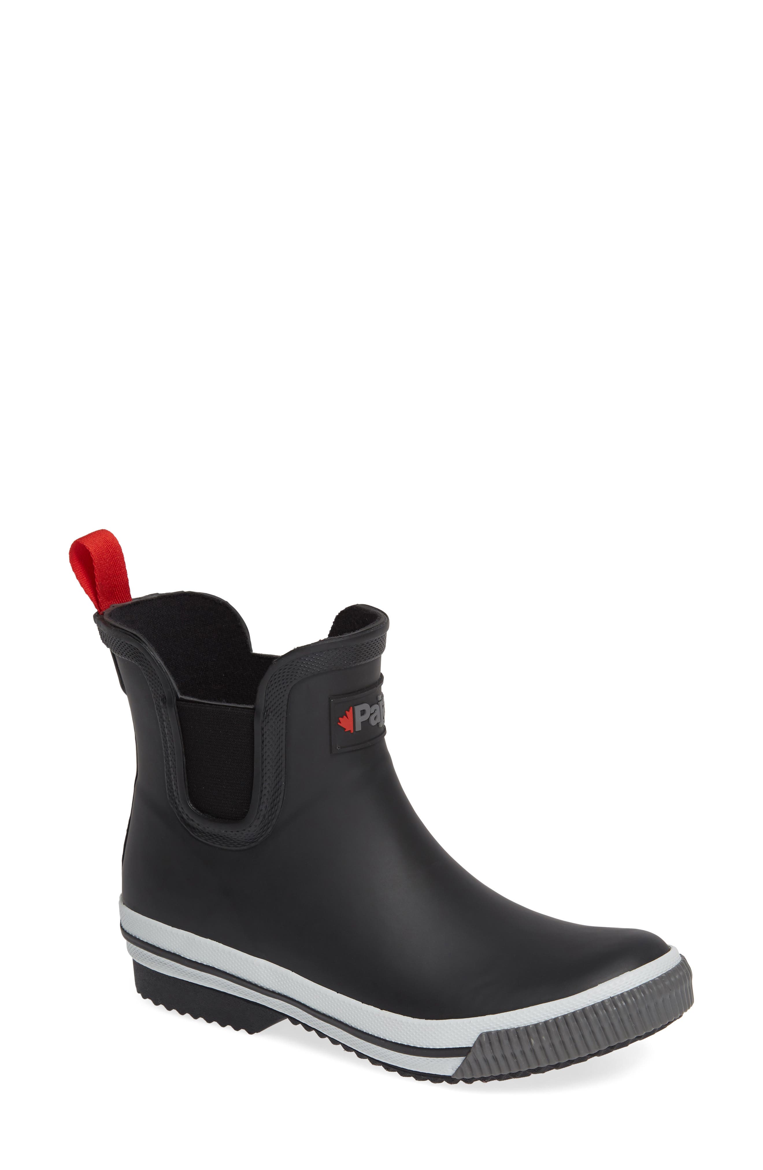 Pajar Tina Waterproof Chelsea Rain Boot, Black
