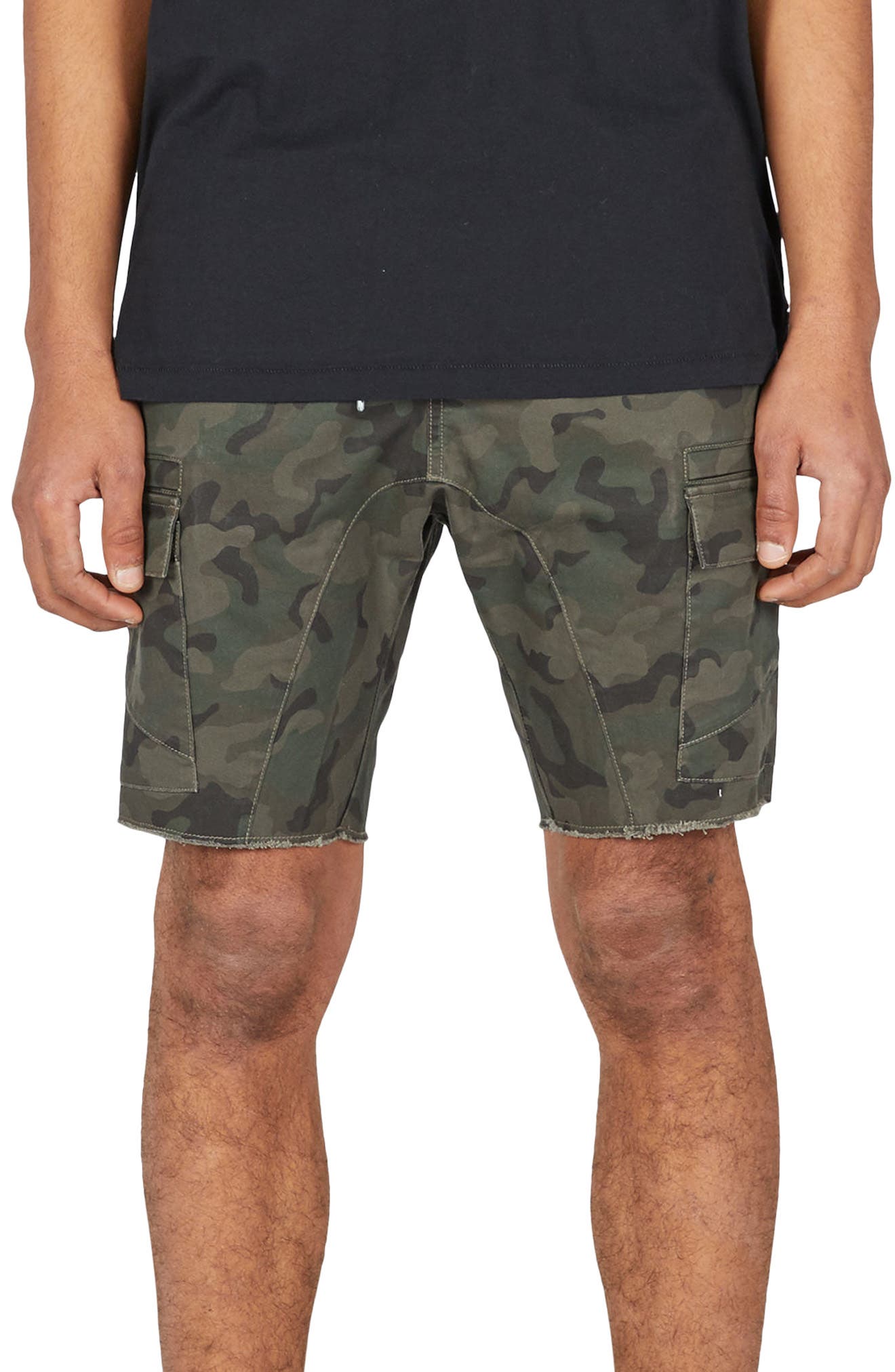 Zanerobe Sureshot Camo Cargo Shorts, Green