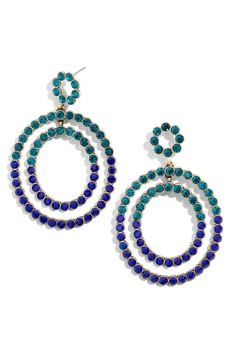 Florette Drop Earrings,
                        Main,
                        color, BLUE
