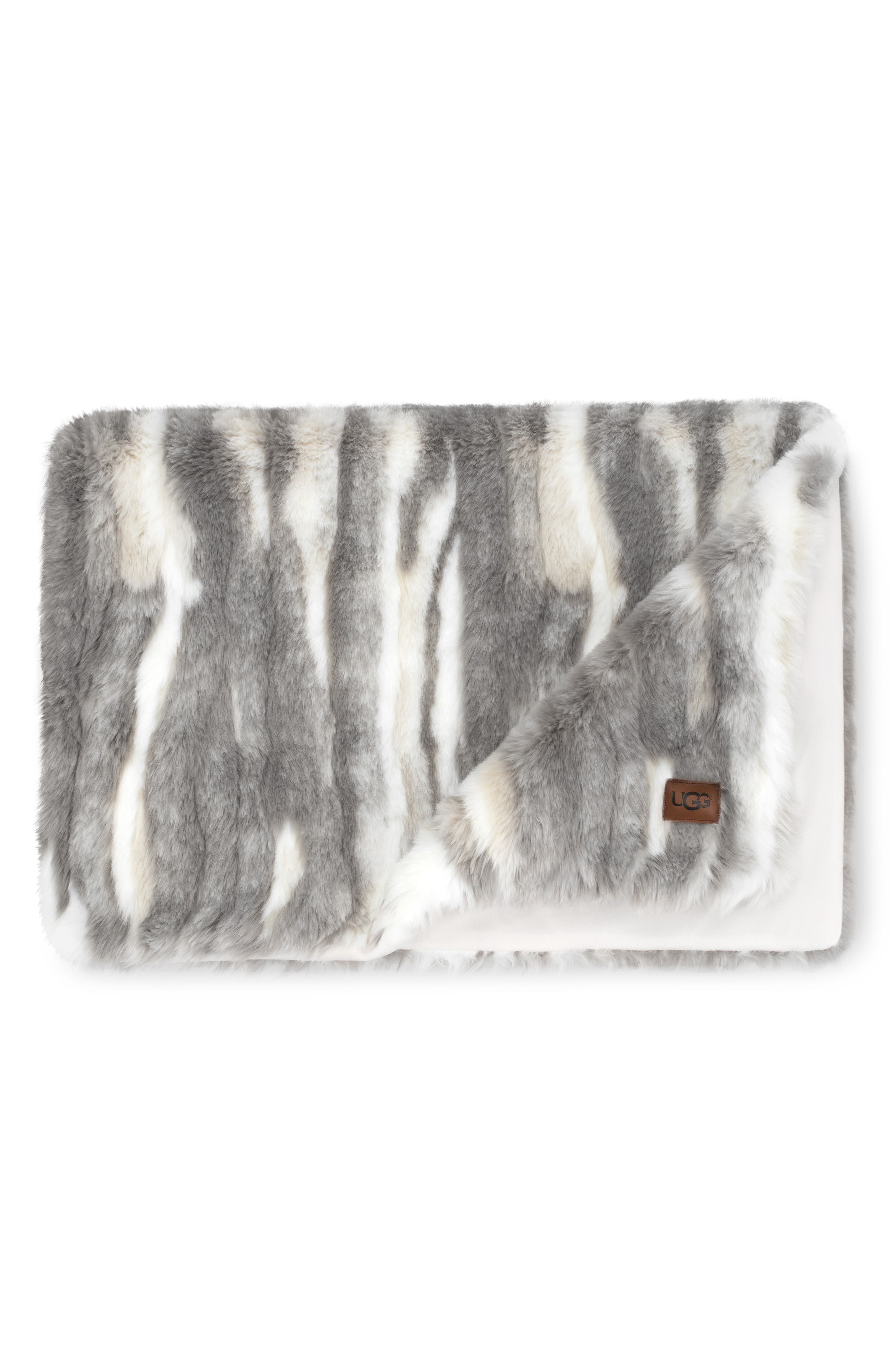 UGG® Marina Faux Fur Throw Nordstrom