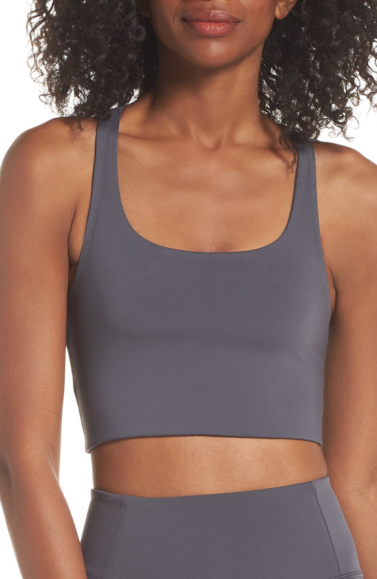 Girlfriend Collective Paloma Sports Bra, Grey