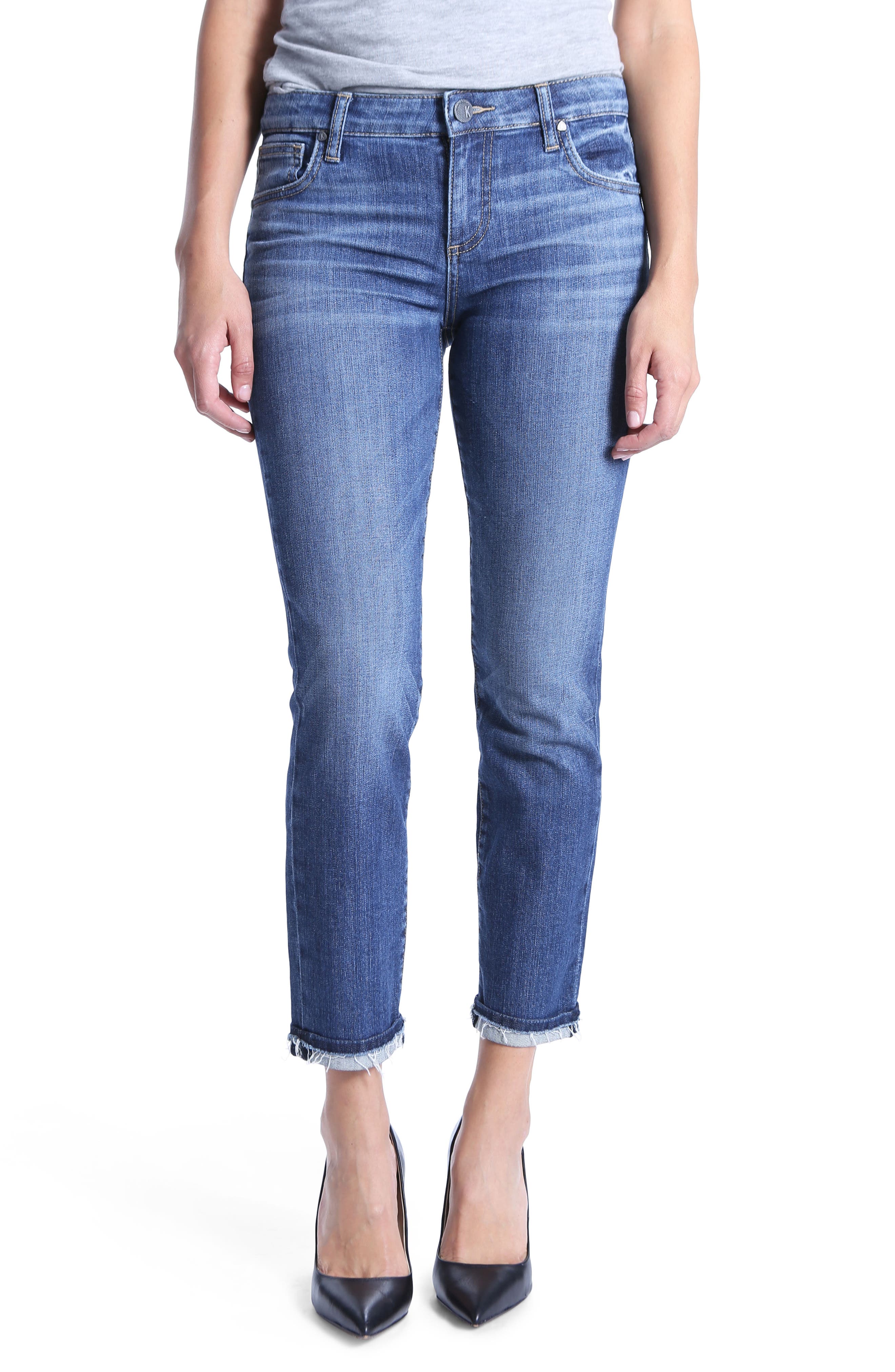 Kut From The Kloth Uma Boyfriend Jeans, Blue