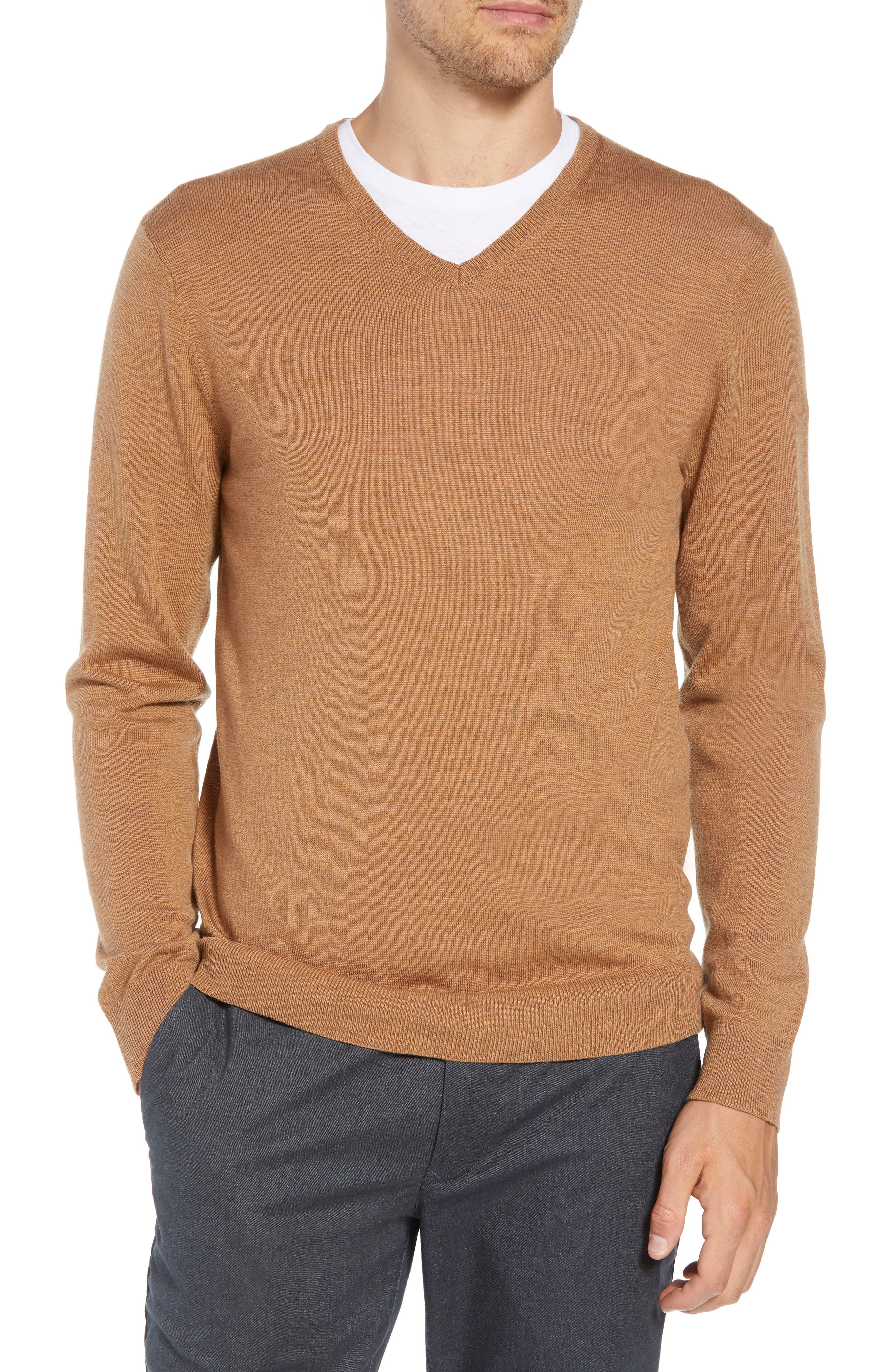 Bonobos Slim Fit V-Neck Merino Wool Sweater