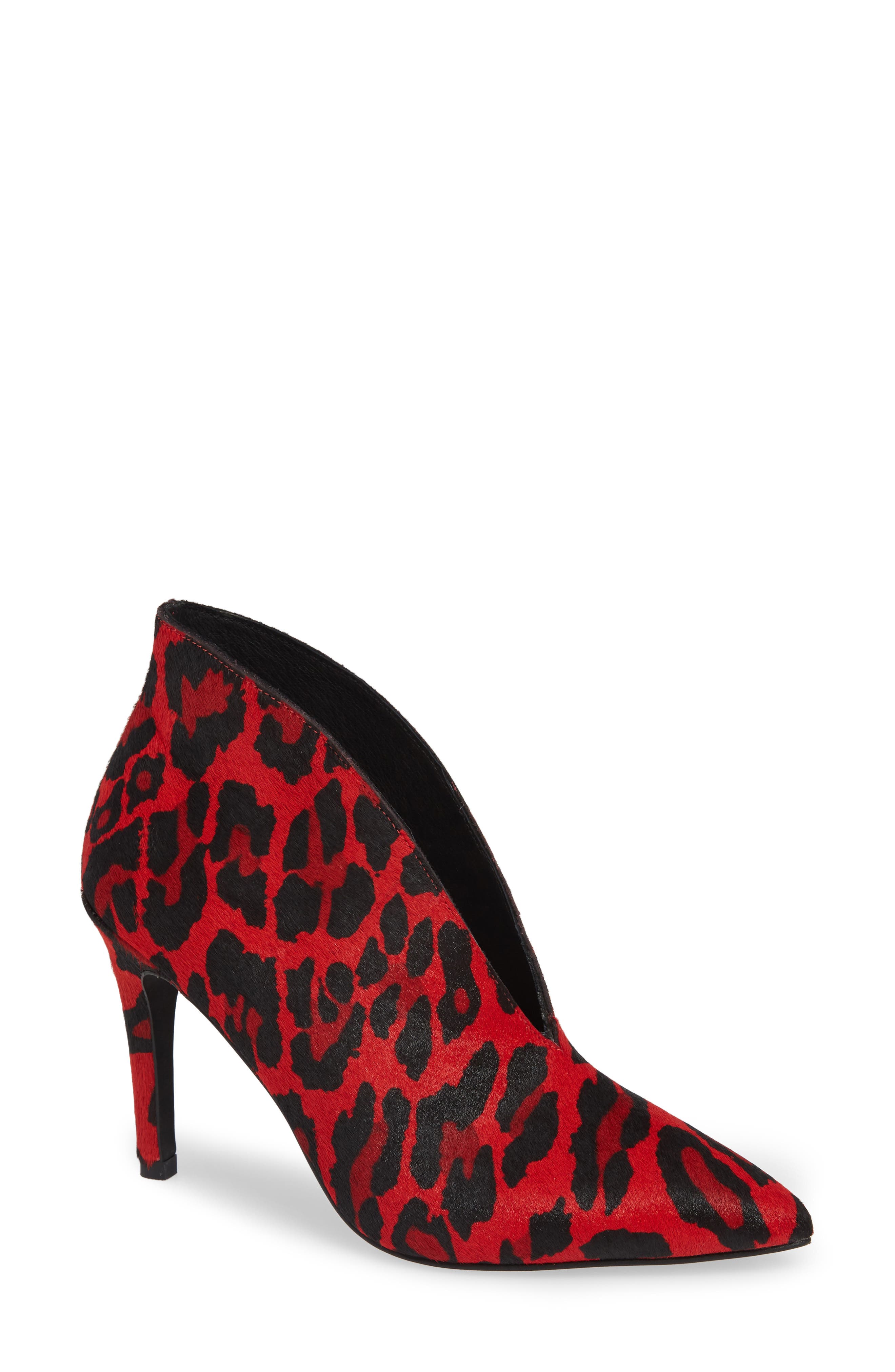 Jeffrey Campbell Electron-F Genuine Calf Hair Bootie Pump