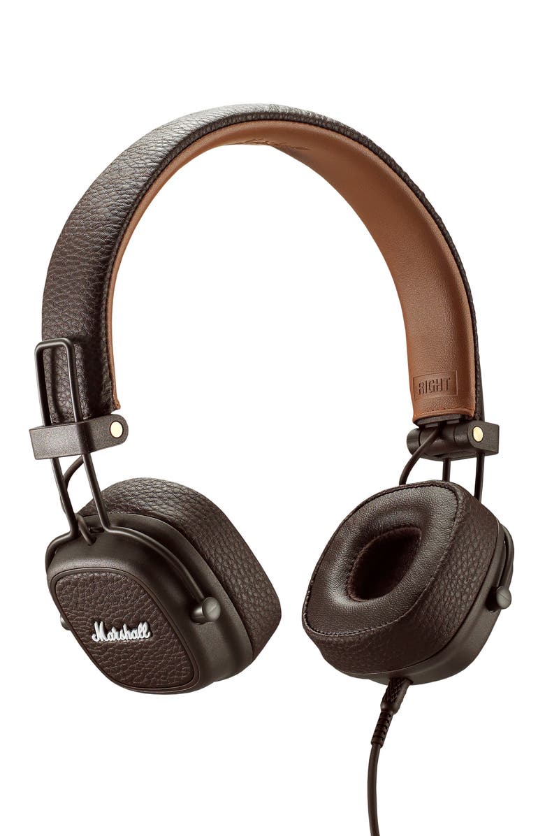 Major III Wired Headphones, Main, color, BROWN