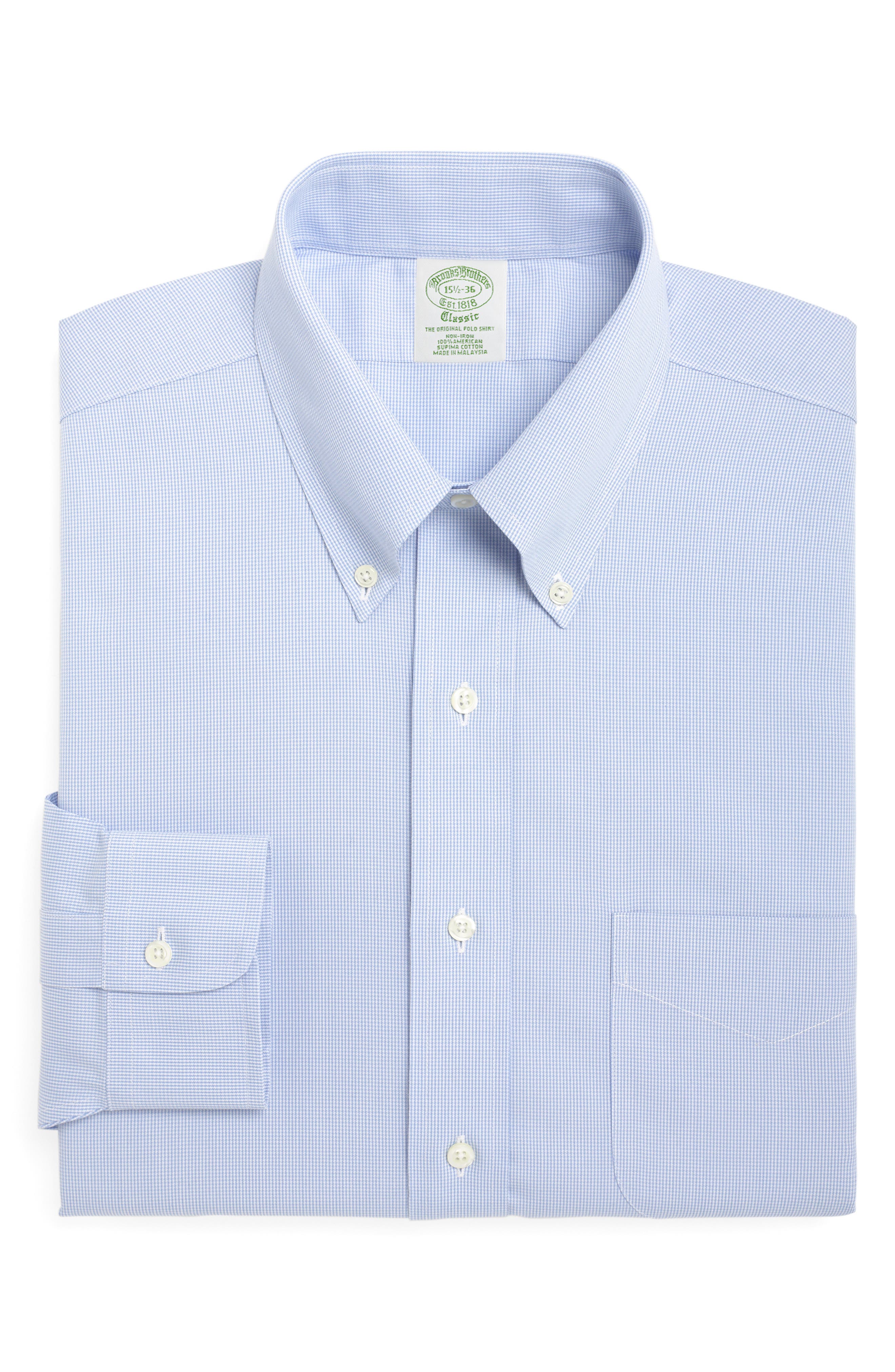 Brooks Brothers Trim Fit Houndstooth Dress Shirt (3 For $207)