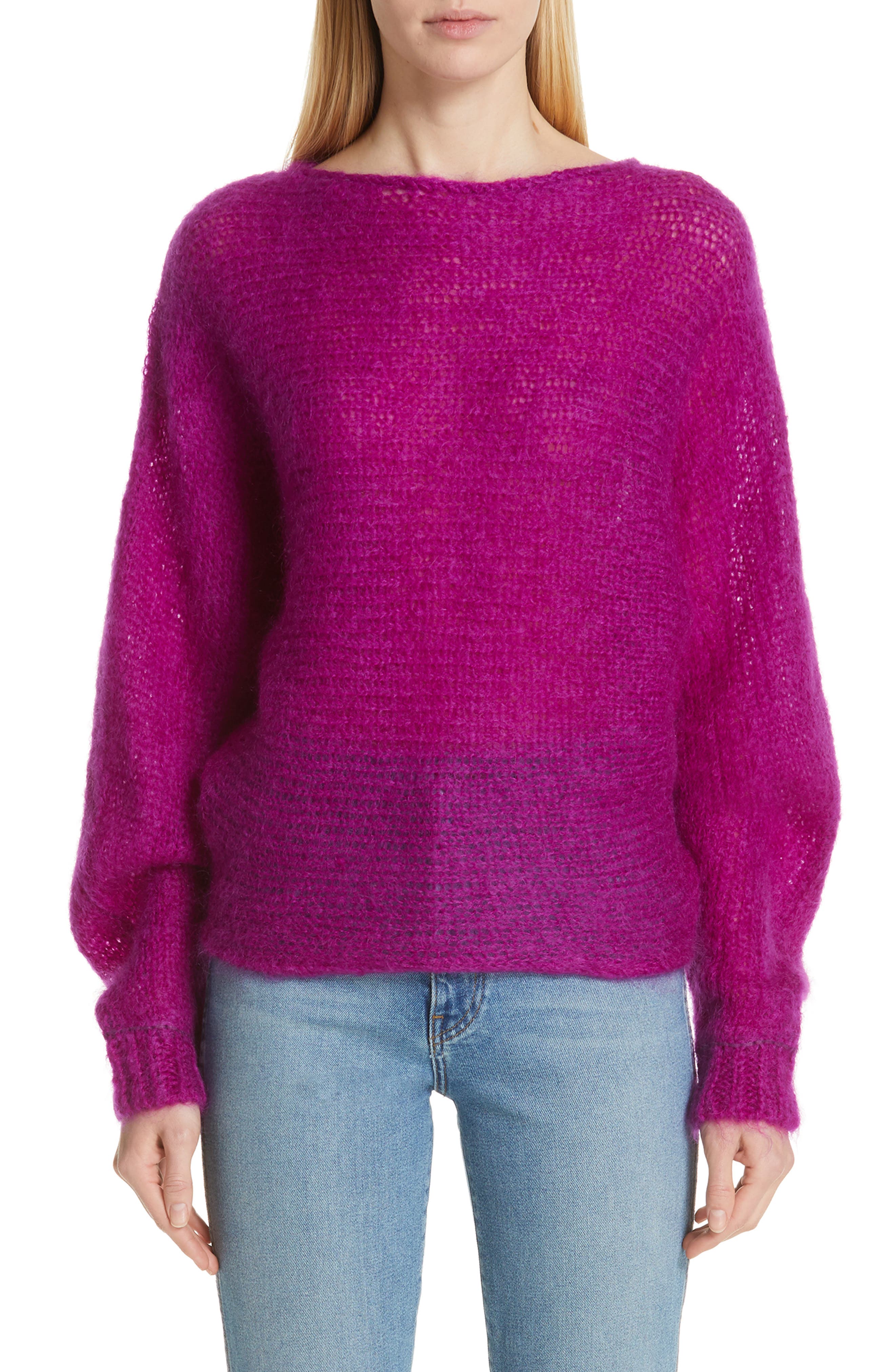 Simon Miller Fay Mohair & Wool Sweater, Purple