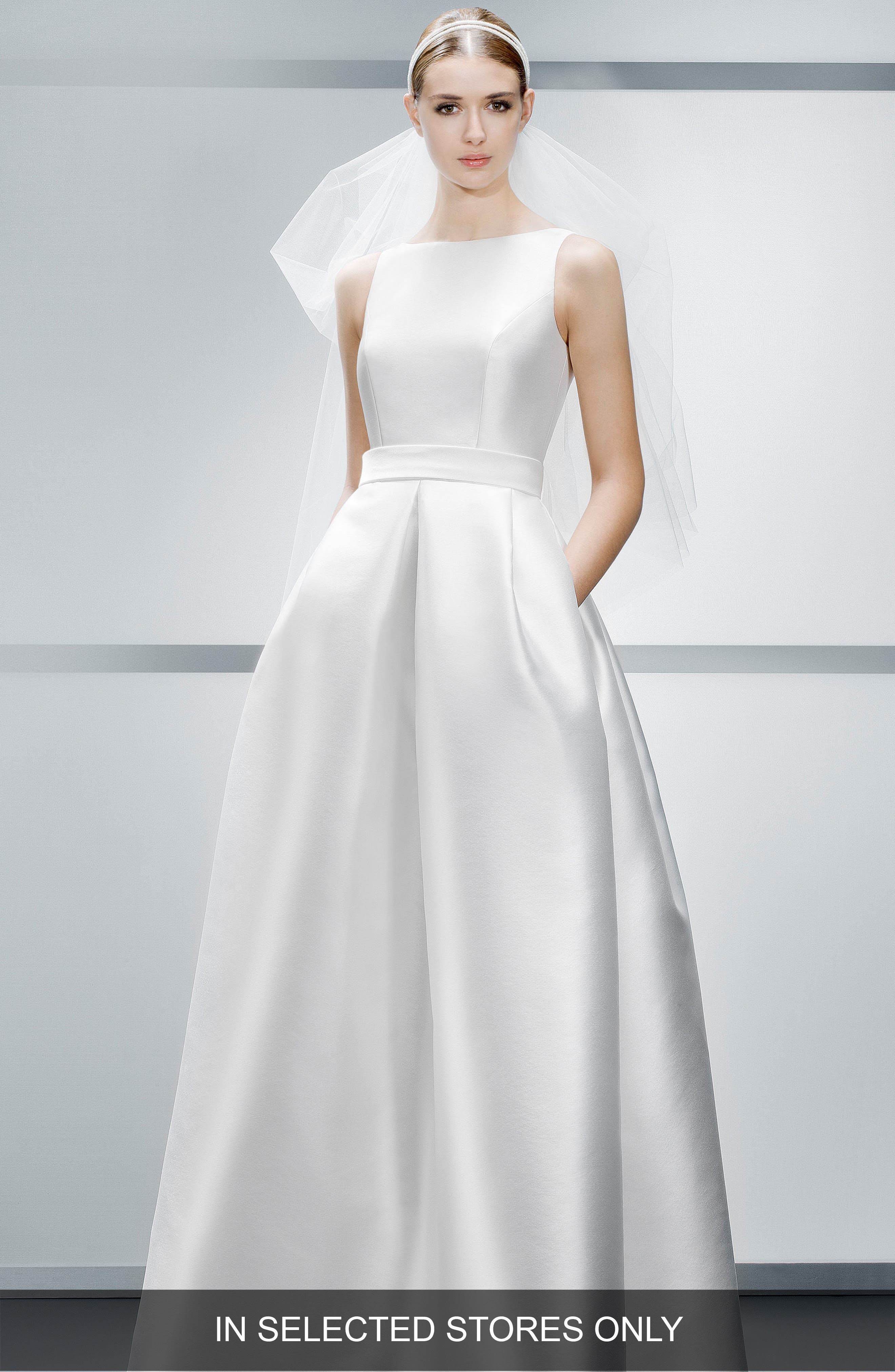 Jesus Peiro Mikado A-Line Dress, Size IN STORE ONLY - Ivory