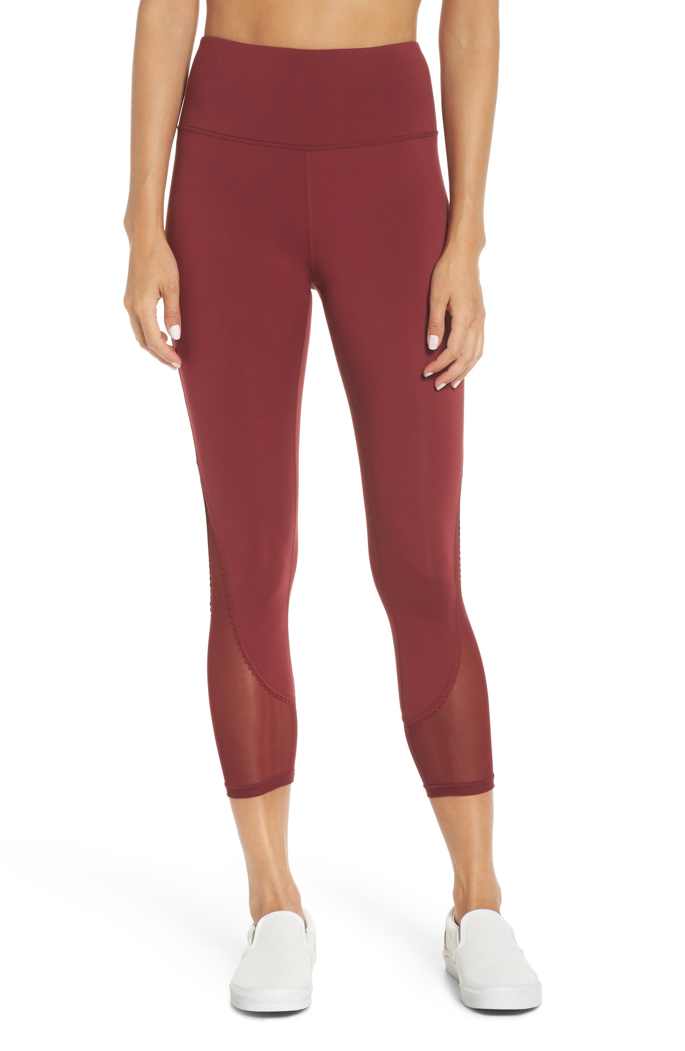 Kate Spade New York Micro Mesh Leggings, Red