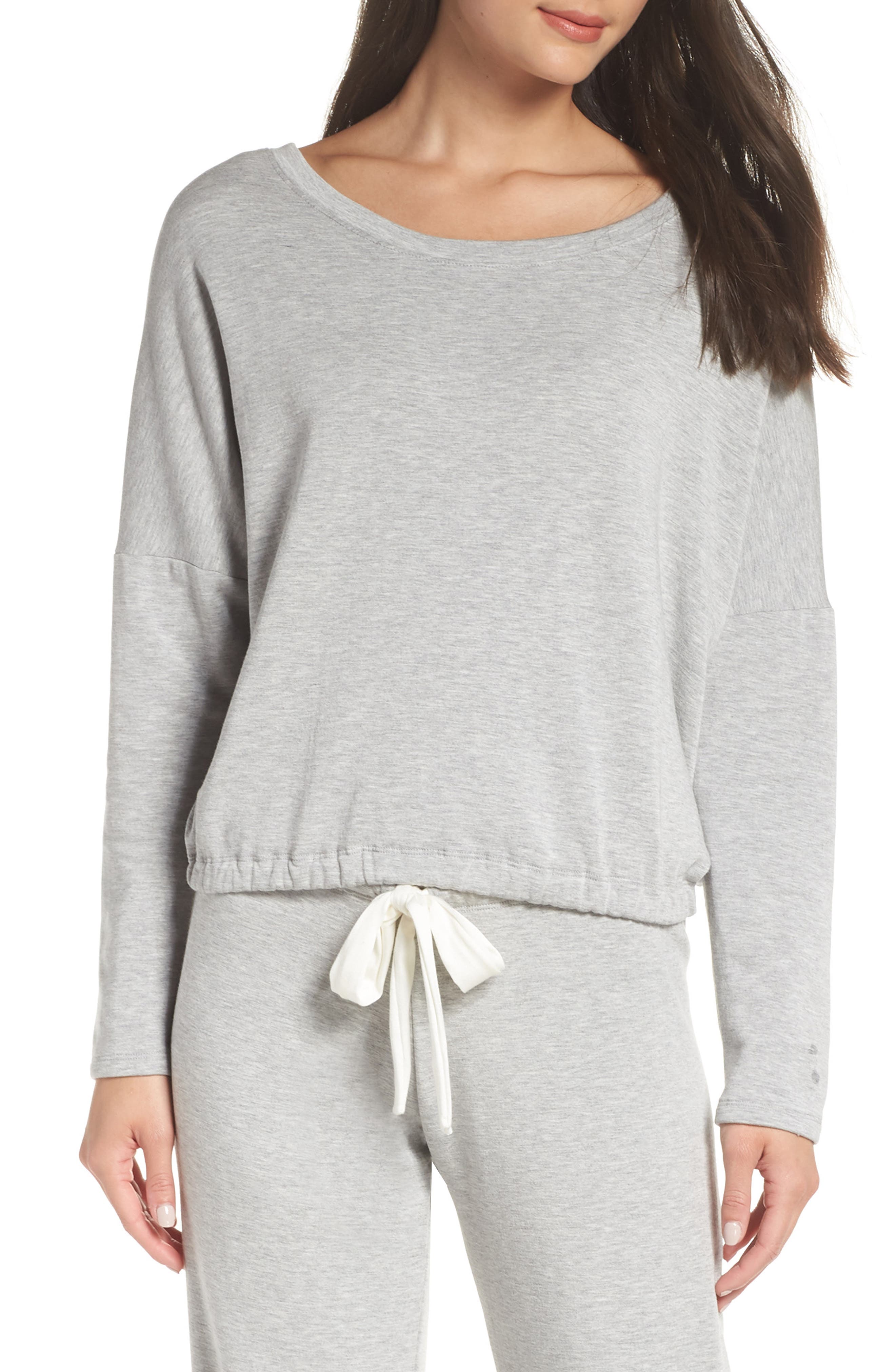 Eberjey Winter Heather Slouchy Tee, Grey