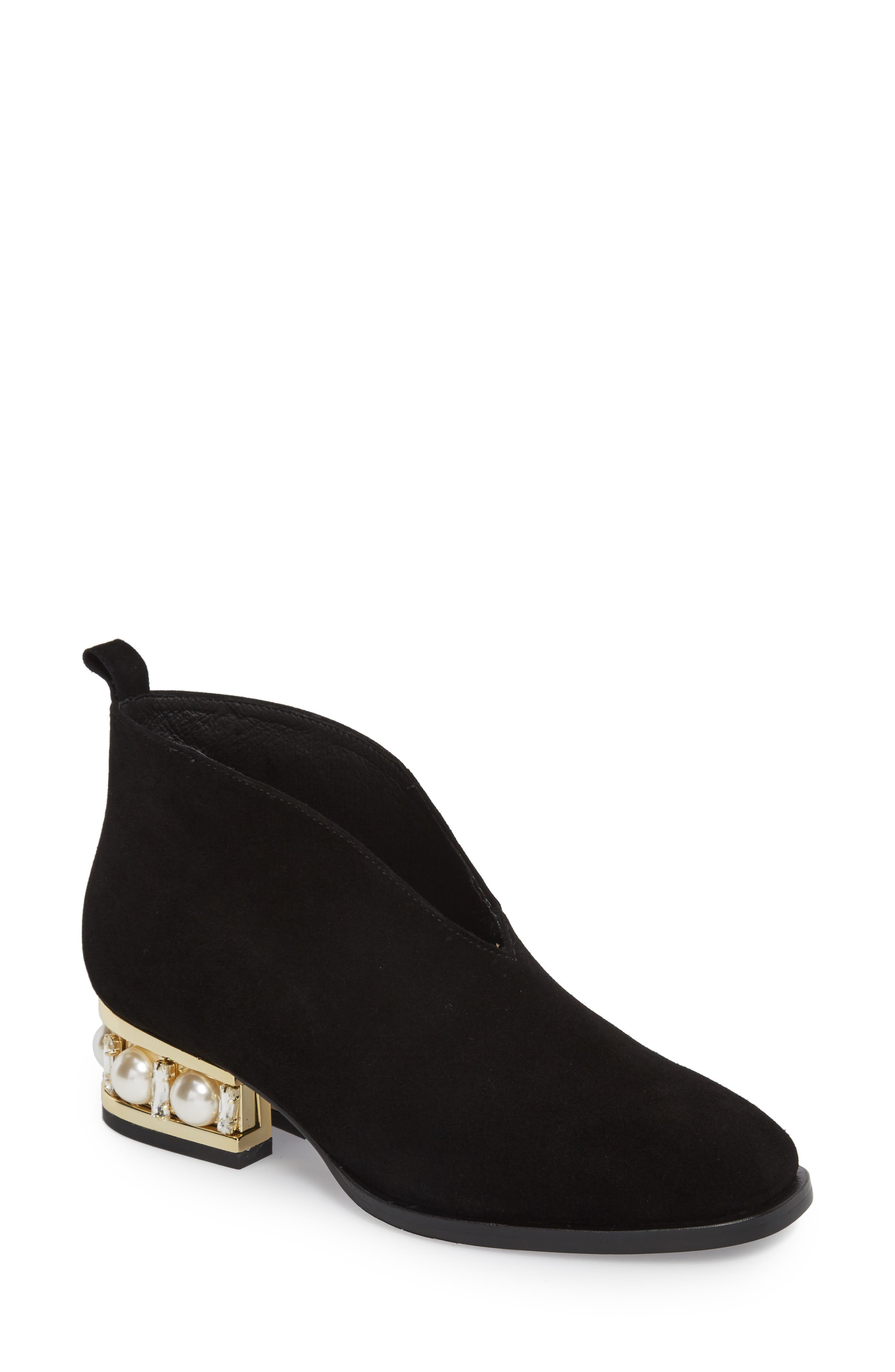 Jeffrey Campbell Jerman-Vpj Embellished Bootie, Black