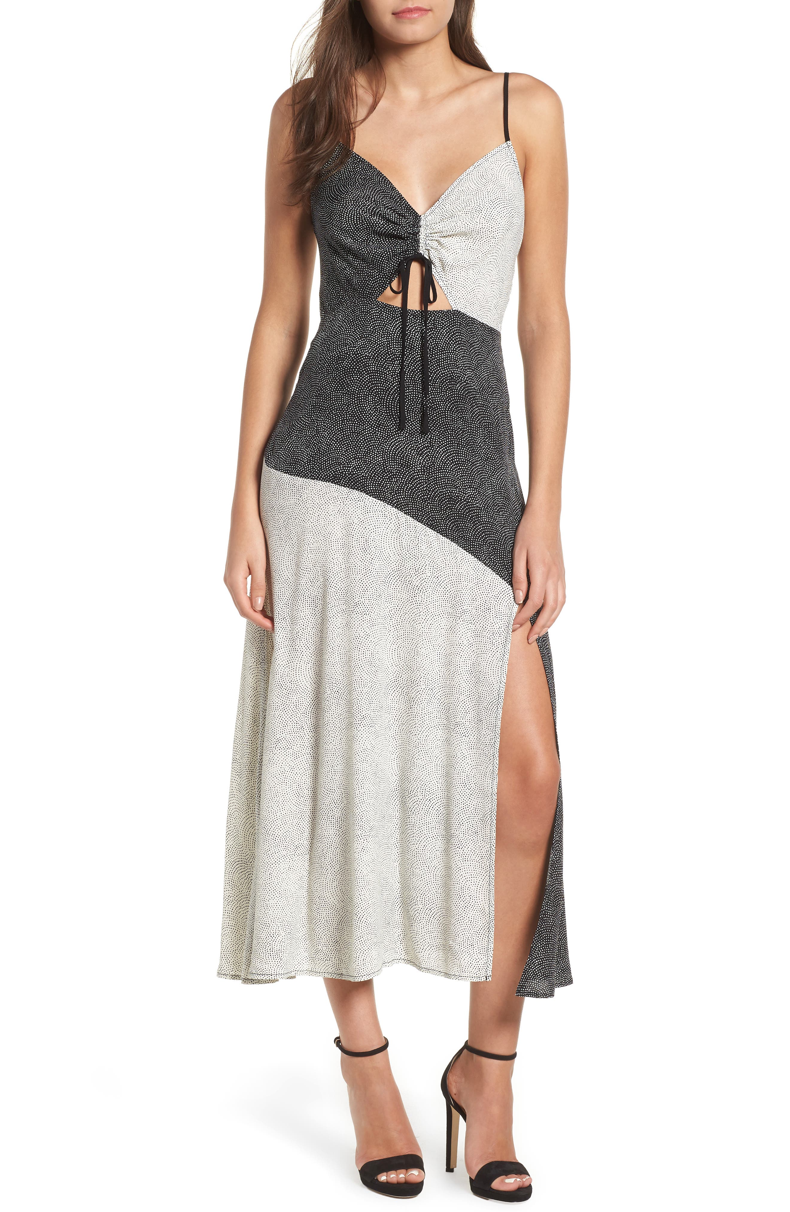 Leith Mixed Print Maxi Dress