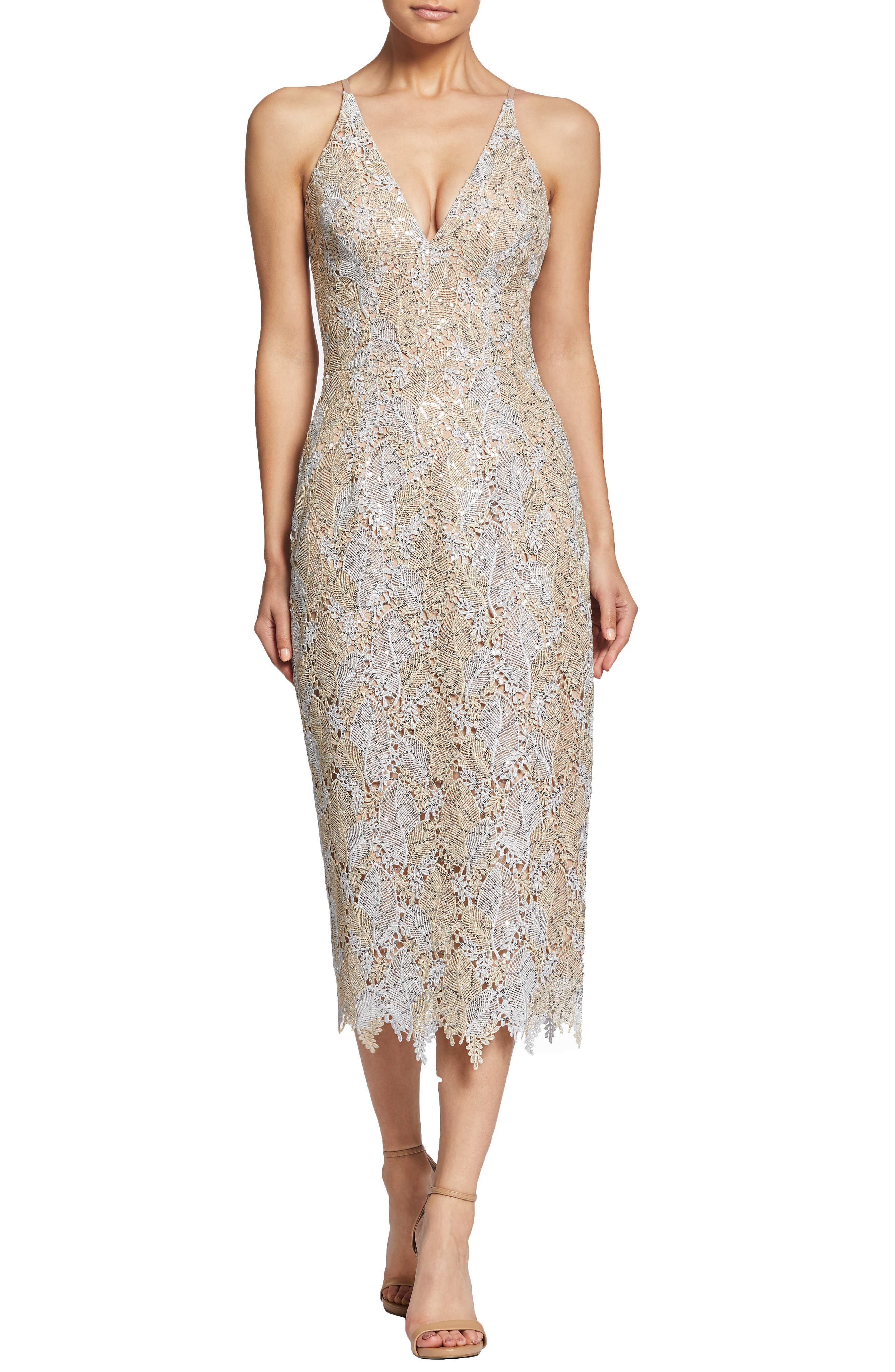 Dress The Population Aurora Lace Sheath Dress