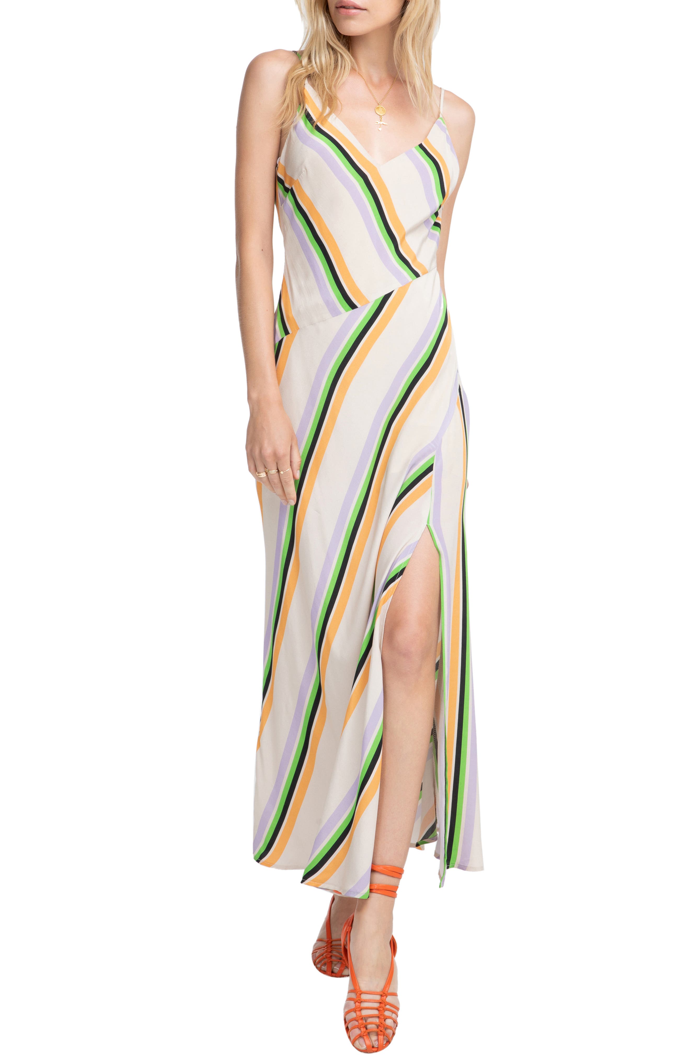 Astr The Label Jessi Maxi Dress, Beige