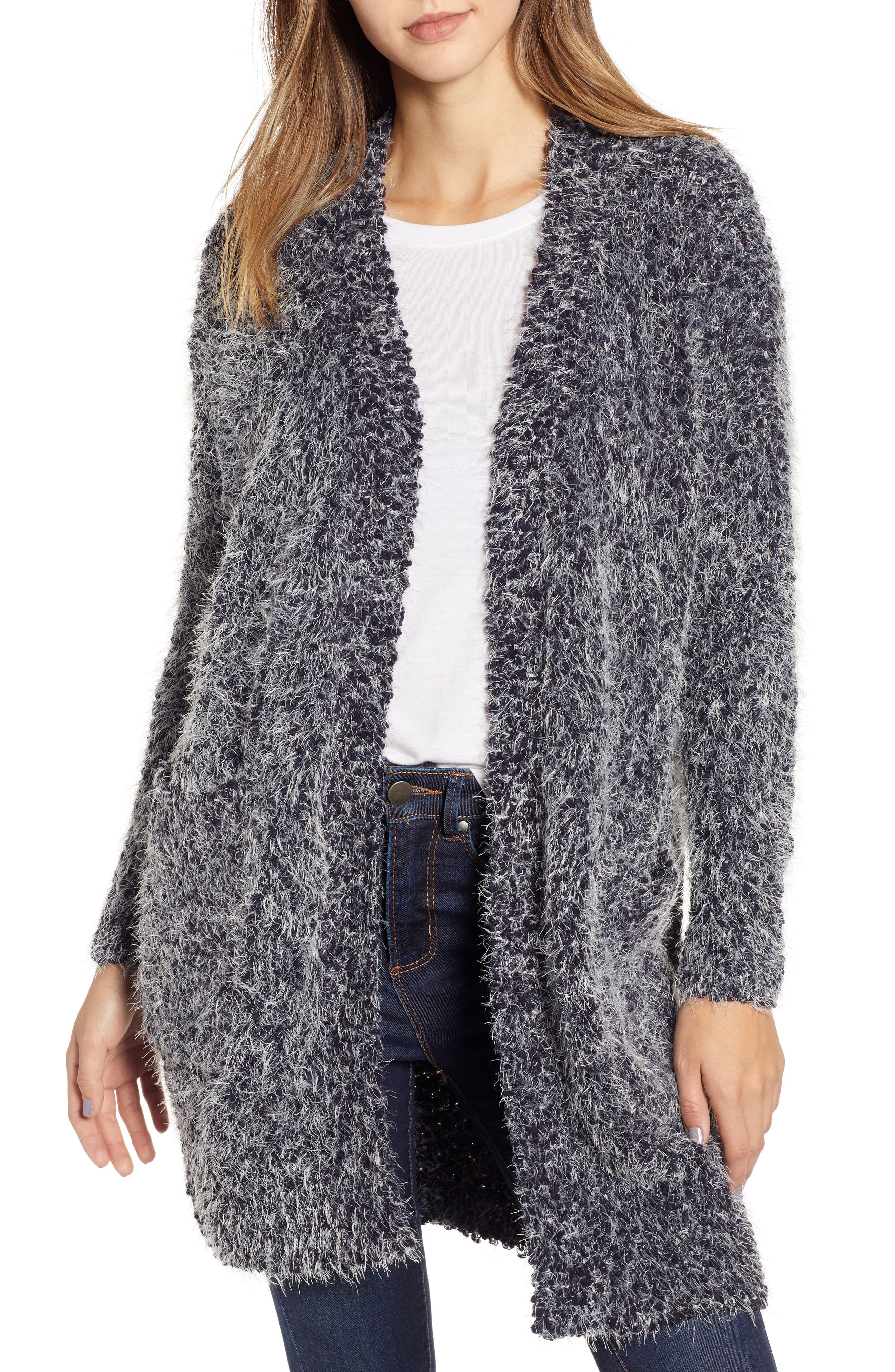 Lira Clothing Miranda Knit Cardigan, Blue