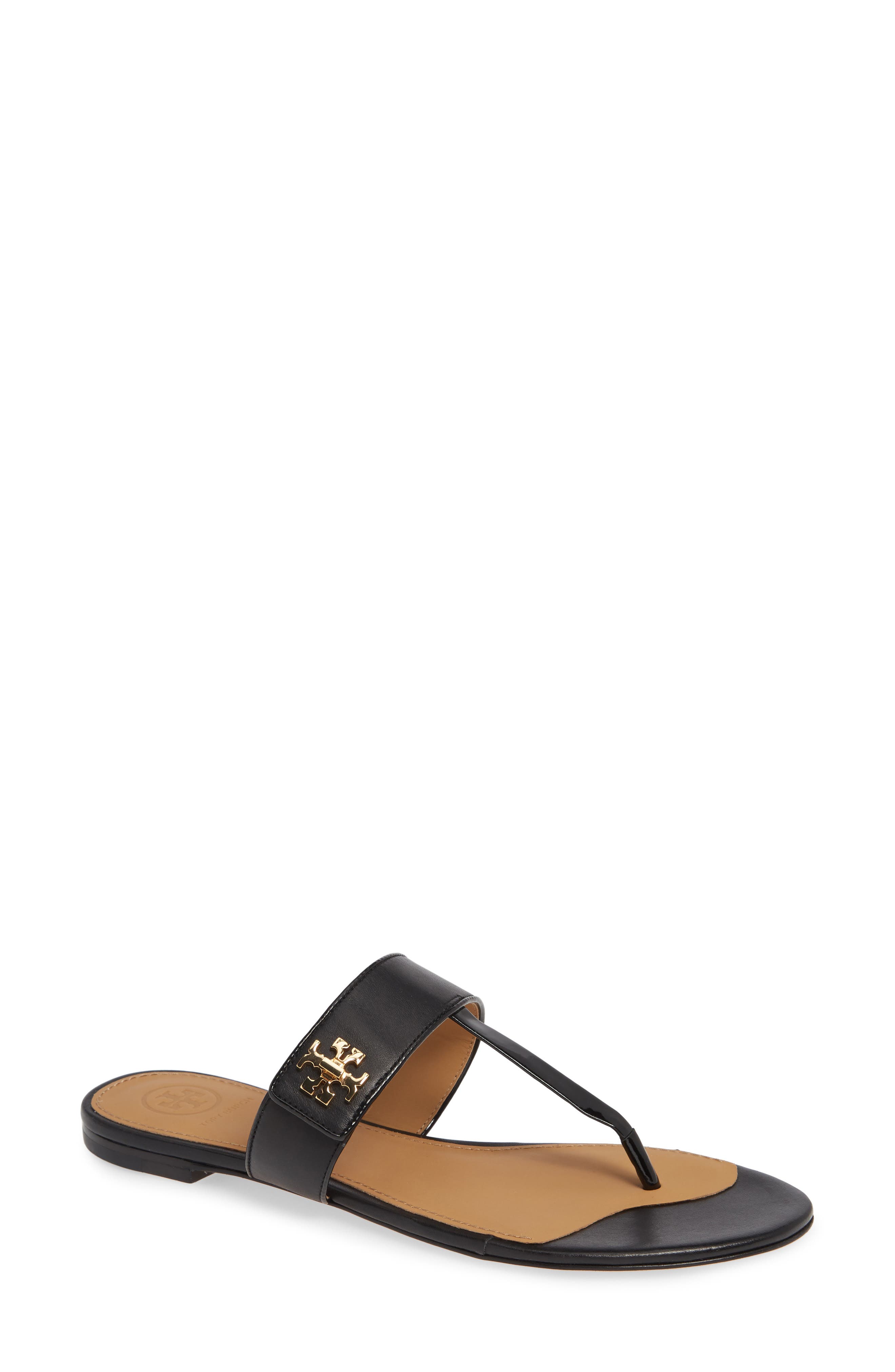 Tory Burch Kira Thong Sandal- Black