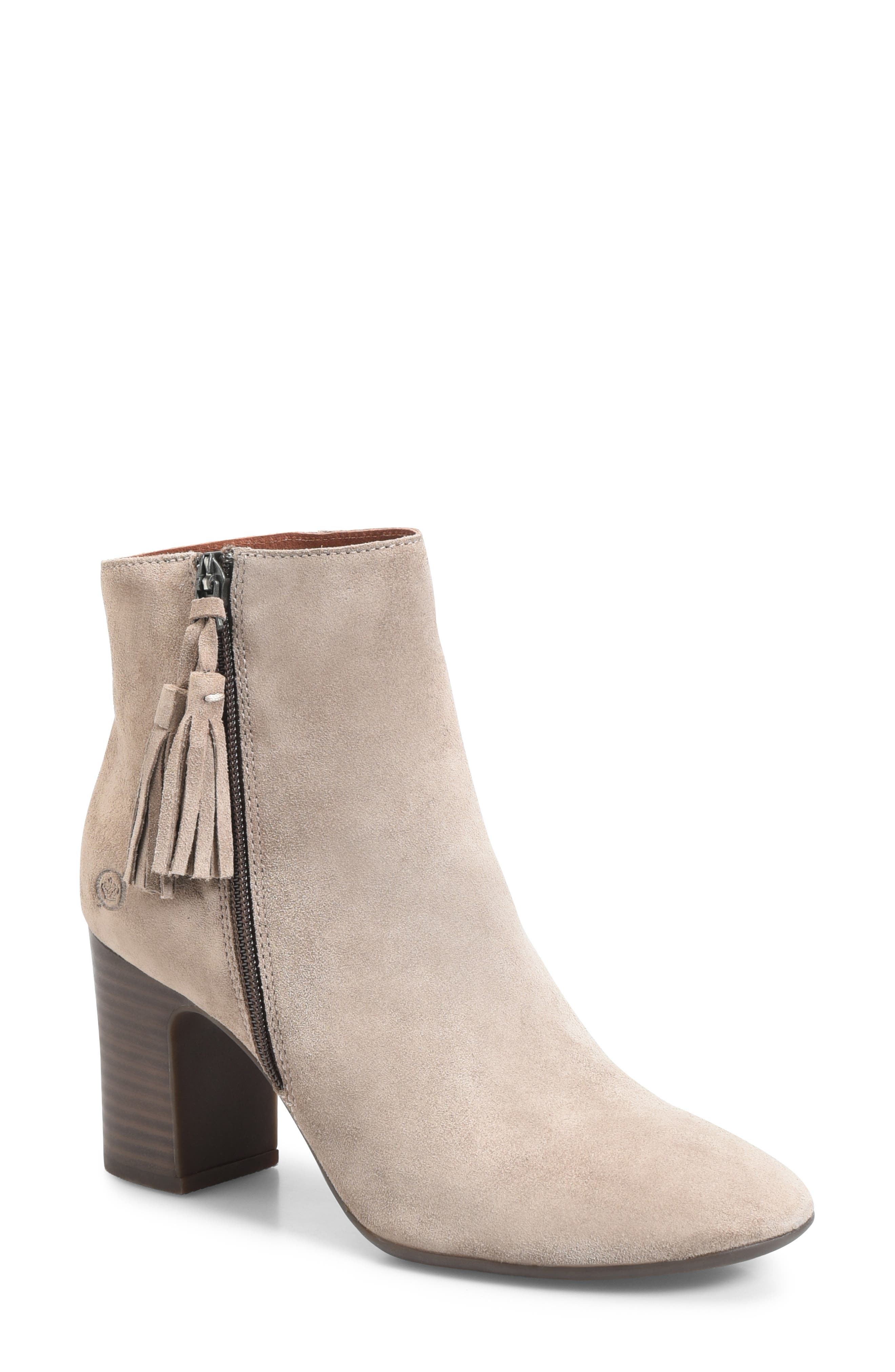 B?rn Michie Block Heel Bootie, Beige