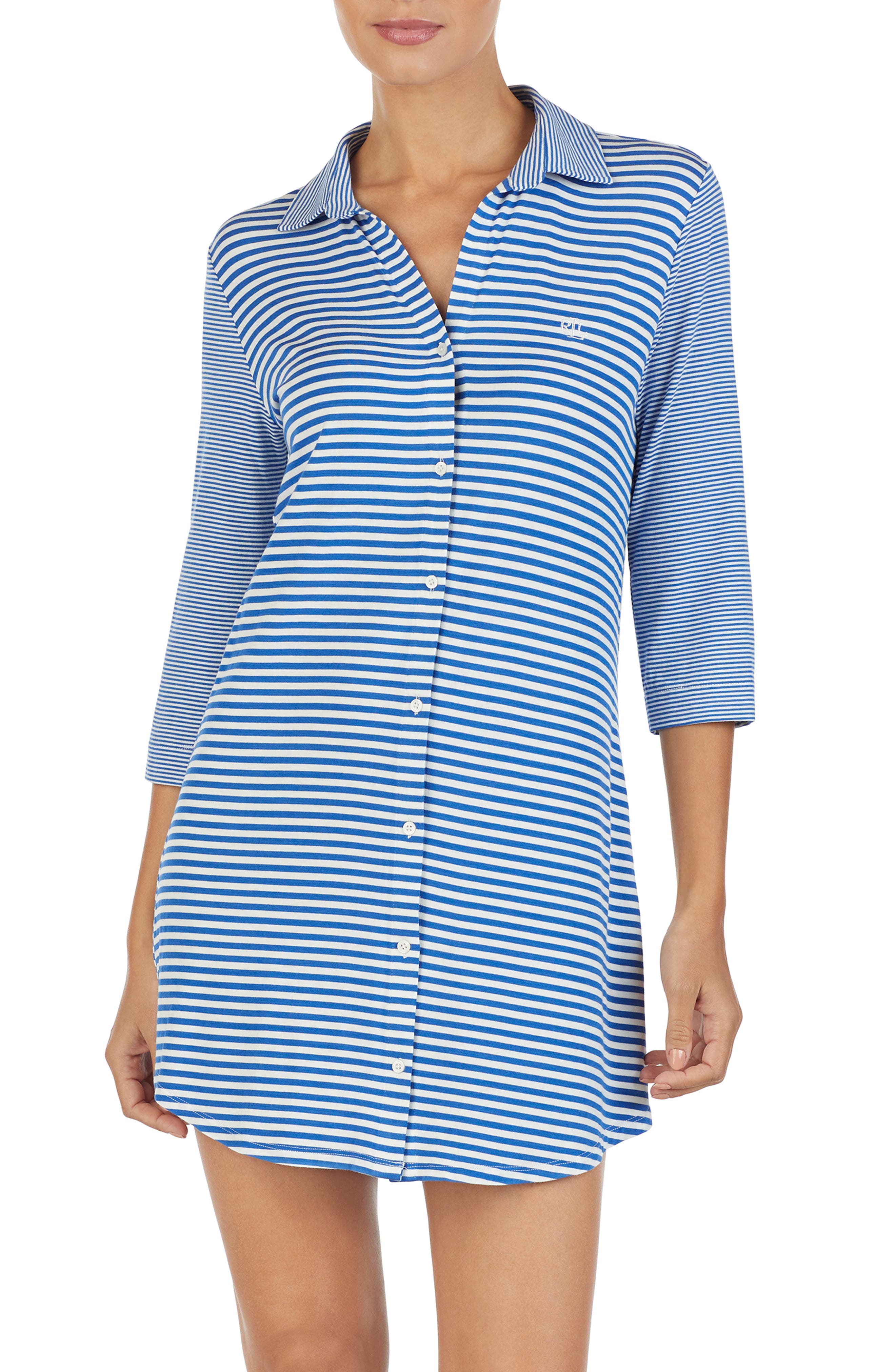 Lauren Ralph Lauren Stripe Sleep Shirt