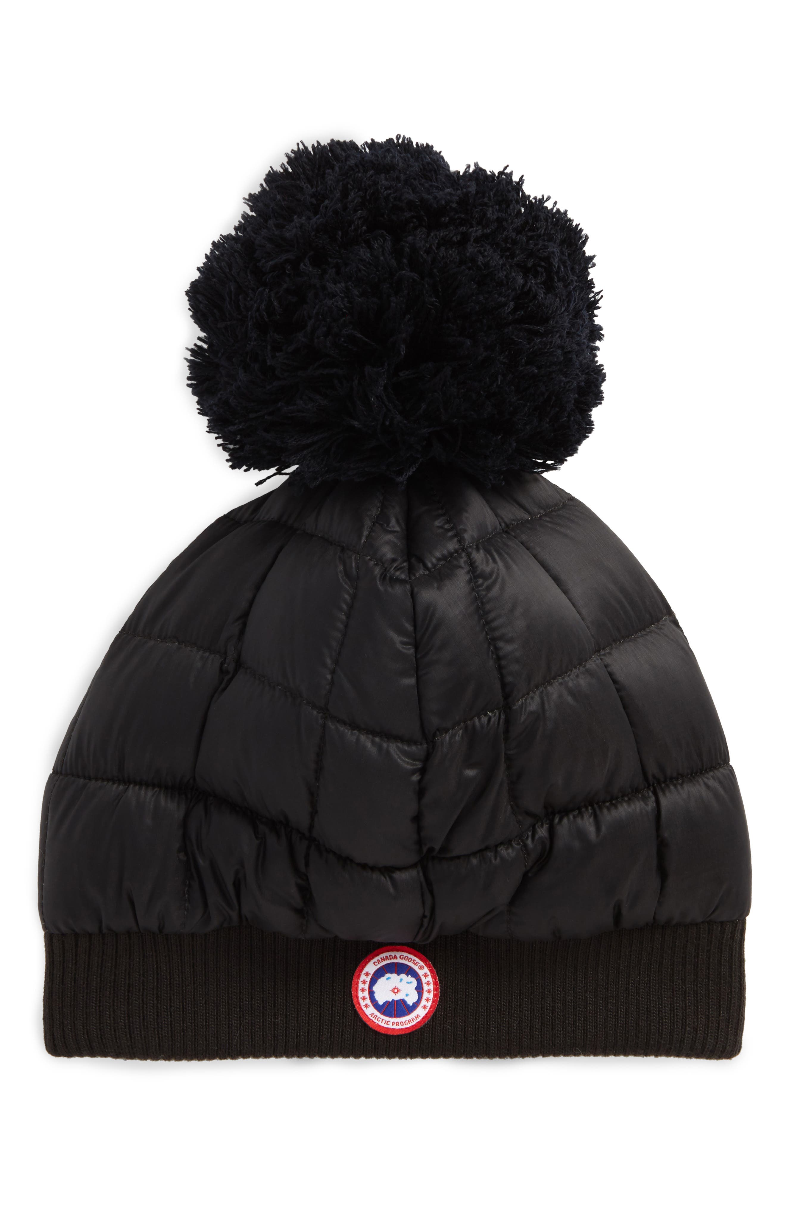 Canada Goose Quilted Down Pom Beanie Nordstrom