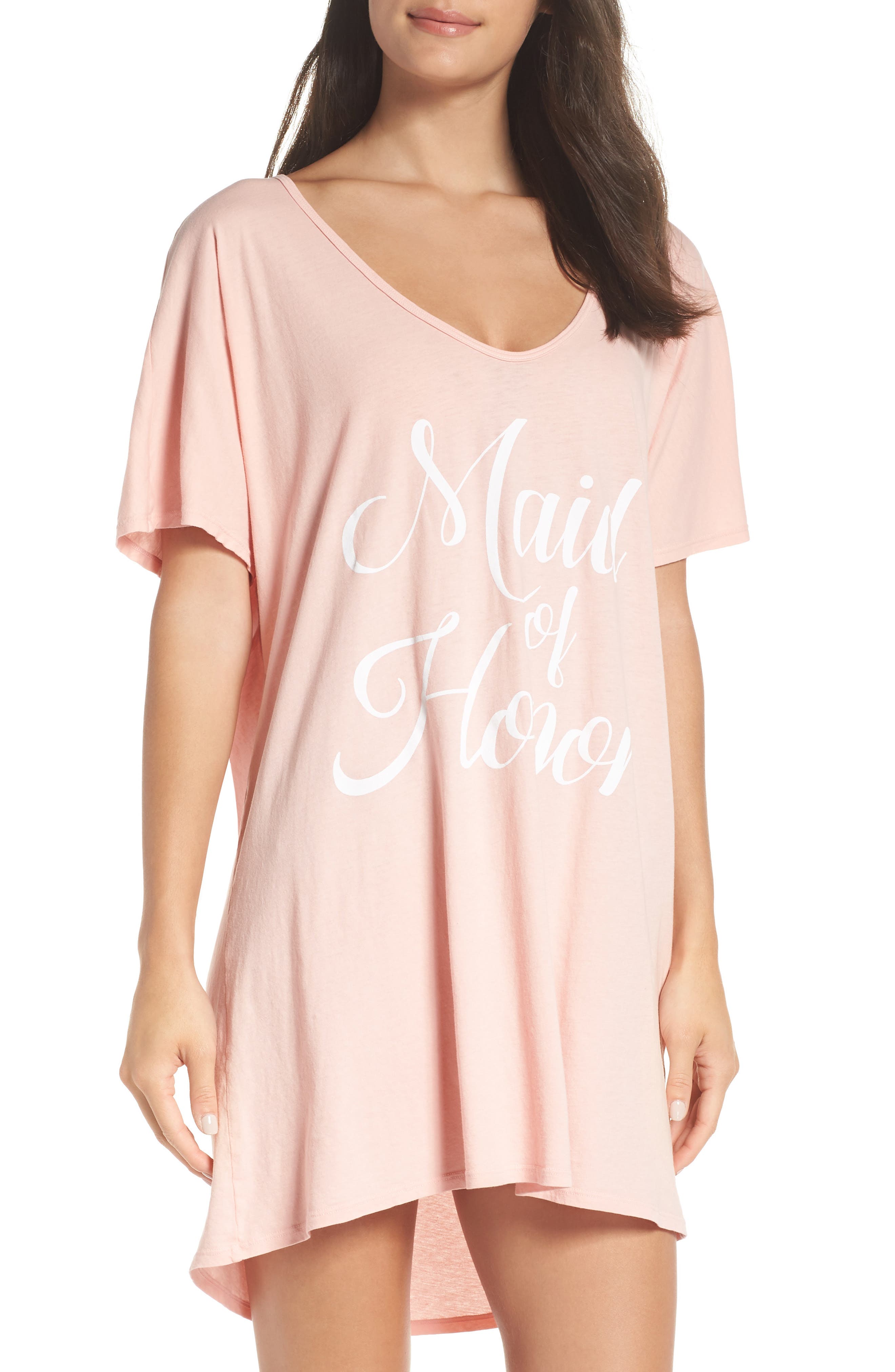 Show Me Your Mumu Benji - Maid Of Honor Sleep Shirt, Pink