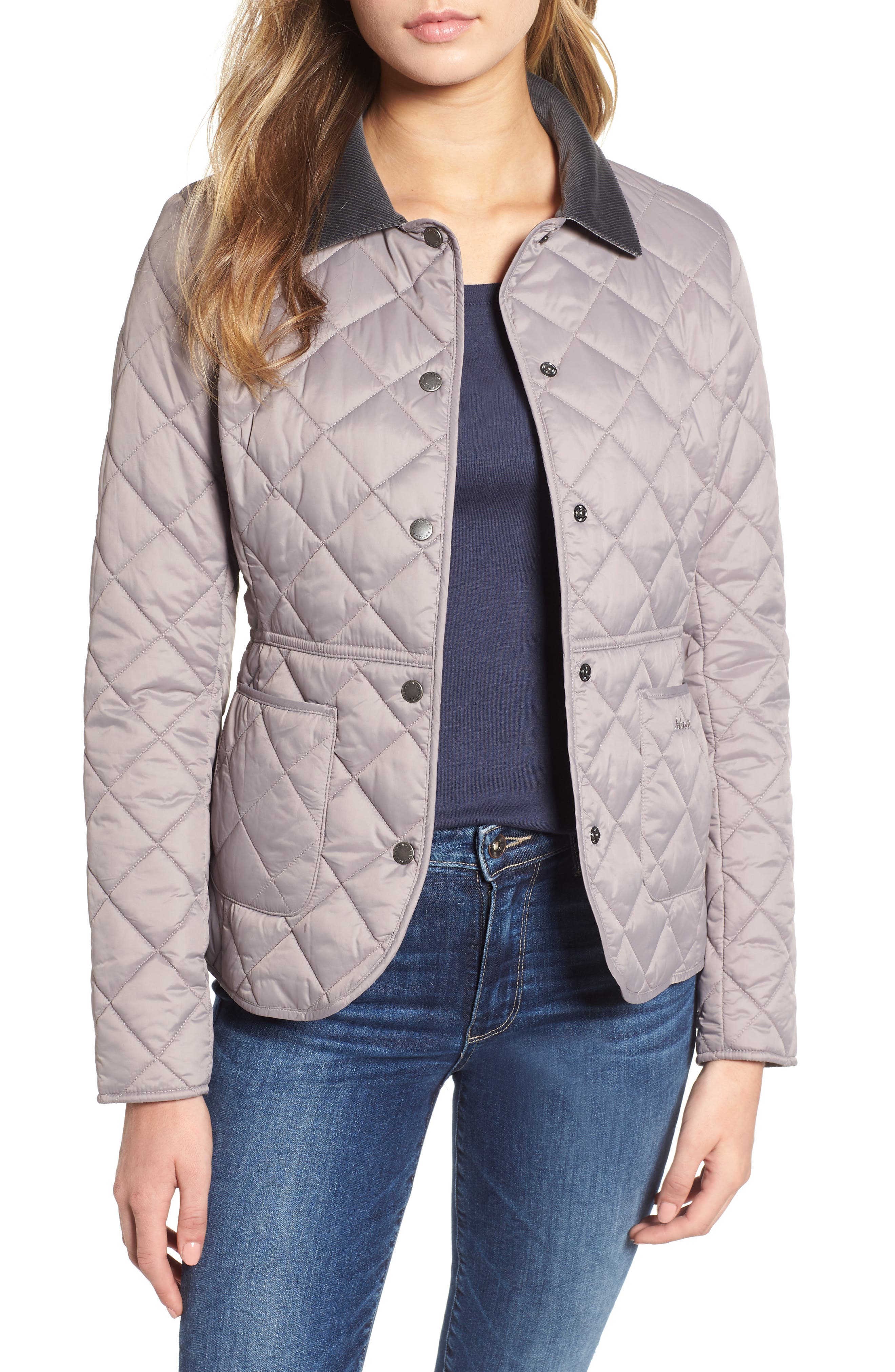Barbour Deveron Quilted Jacket, US / 14 UK - Grey